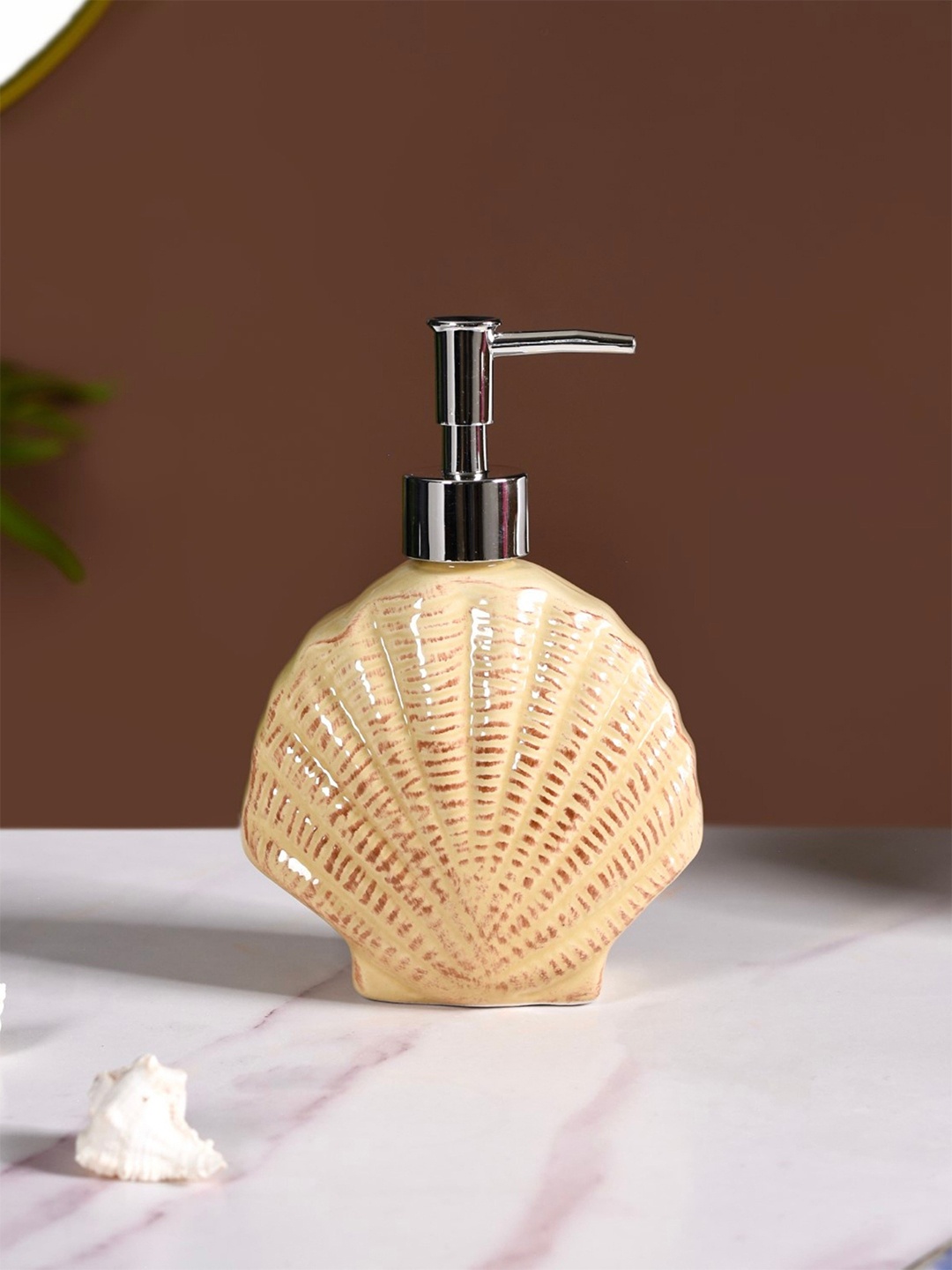 

Nestasia Yellow Geometric Ceramic Soap Dispenser