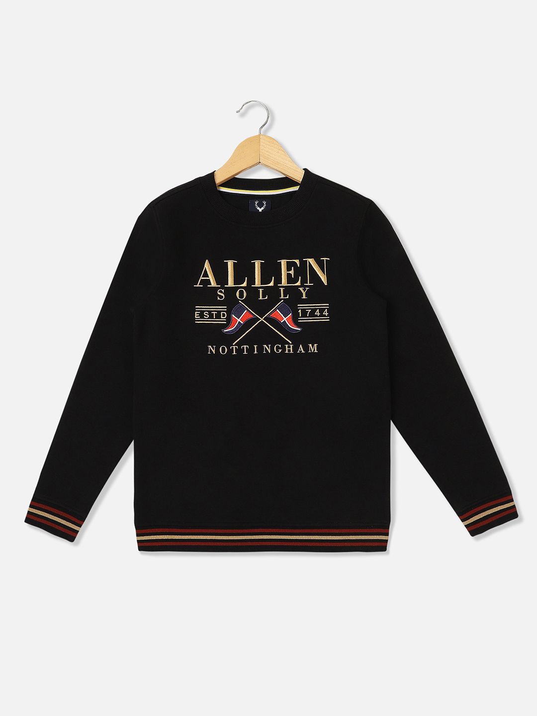 

Allen Solly Junior Boys Printed Sweatshirt, Black