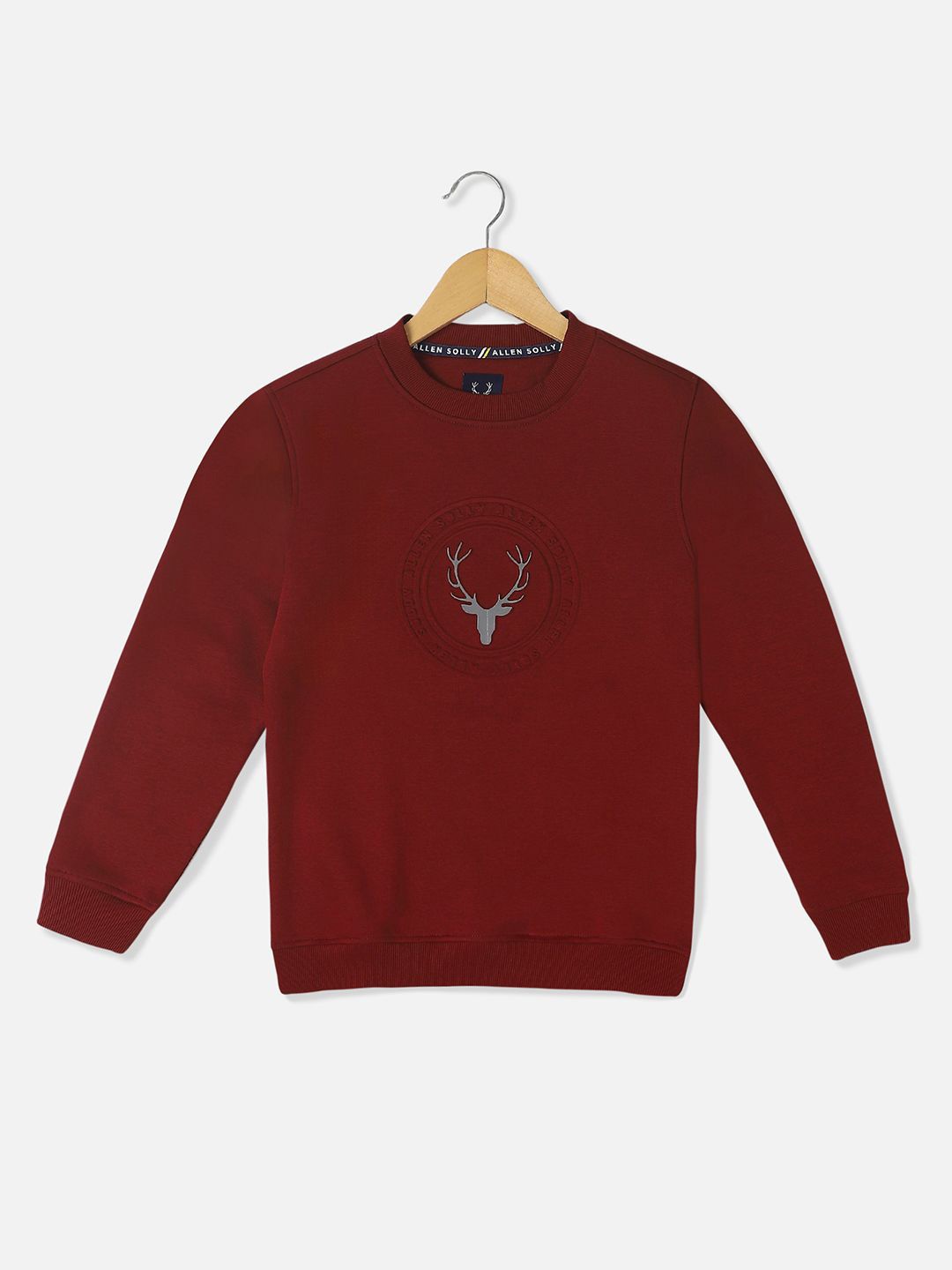 

Allen Solly Junior Boys Printed Sweatshirt, Maroon