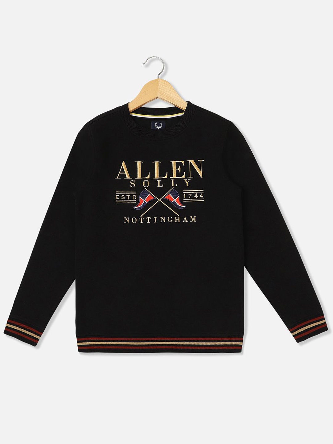 

Allen Solly Junior Boys Printed Sweatshirt, Black