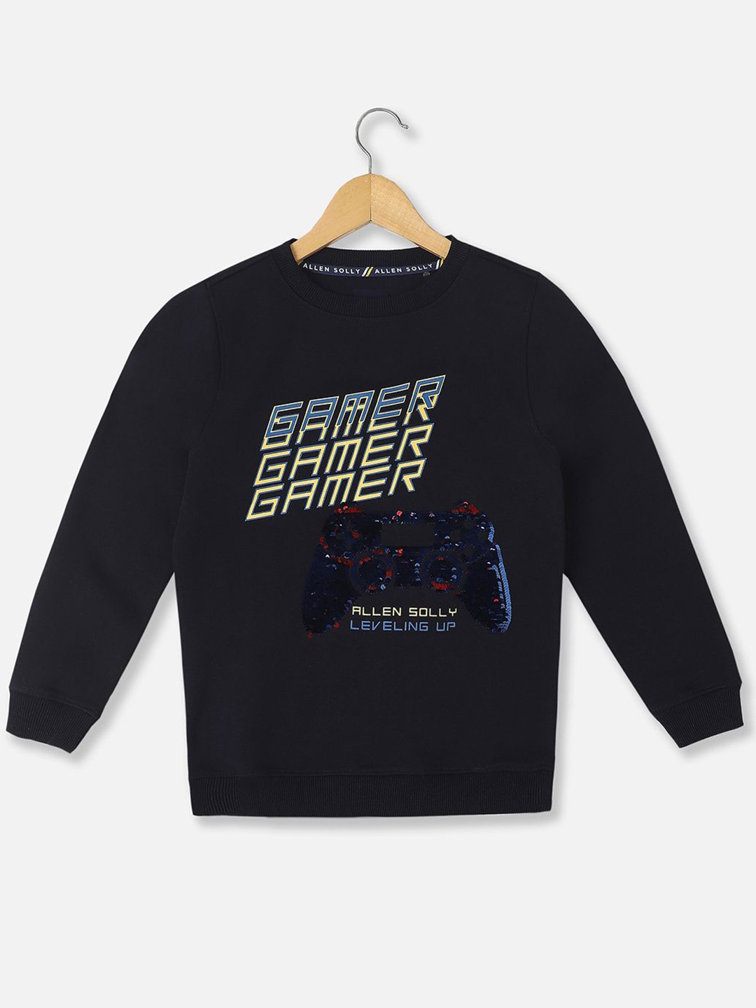 

Allen Solly Junior Boys Printed Sweatshirt, Black