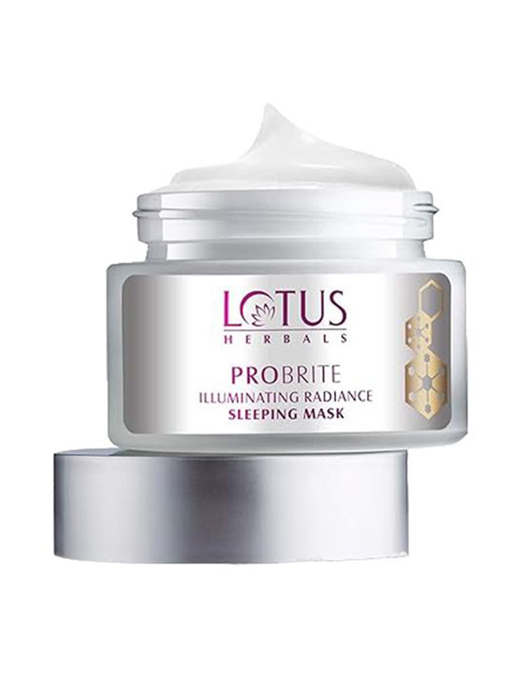 

Lotus Herbals Probrite Illuminating Radiance Sleeping Mask Night Cream - 50g, Silver