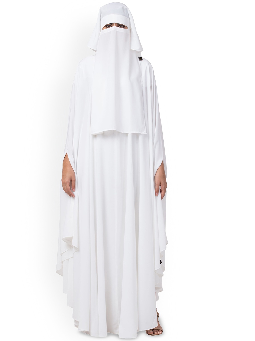 

MUSHKIYA Irani Kaftan Abaya Burqas With Niqab, White