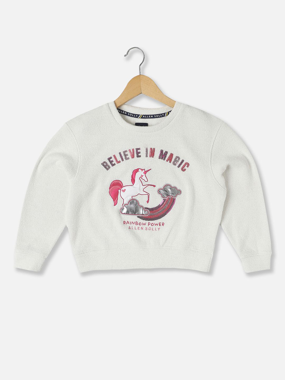 

Allen Solly Junior Girls Printed Sweatshirt, White