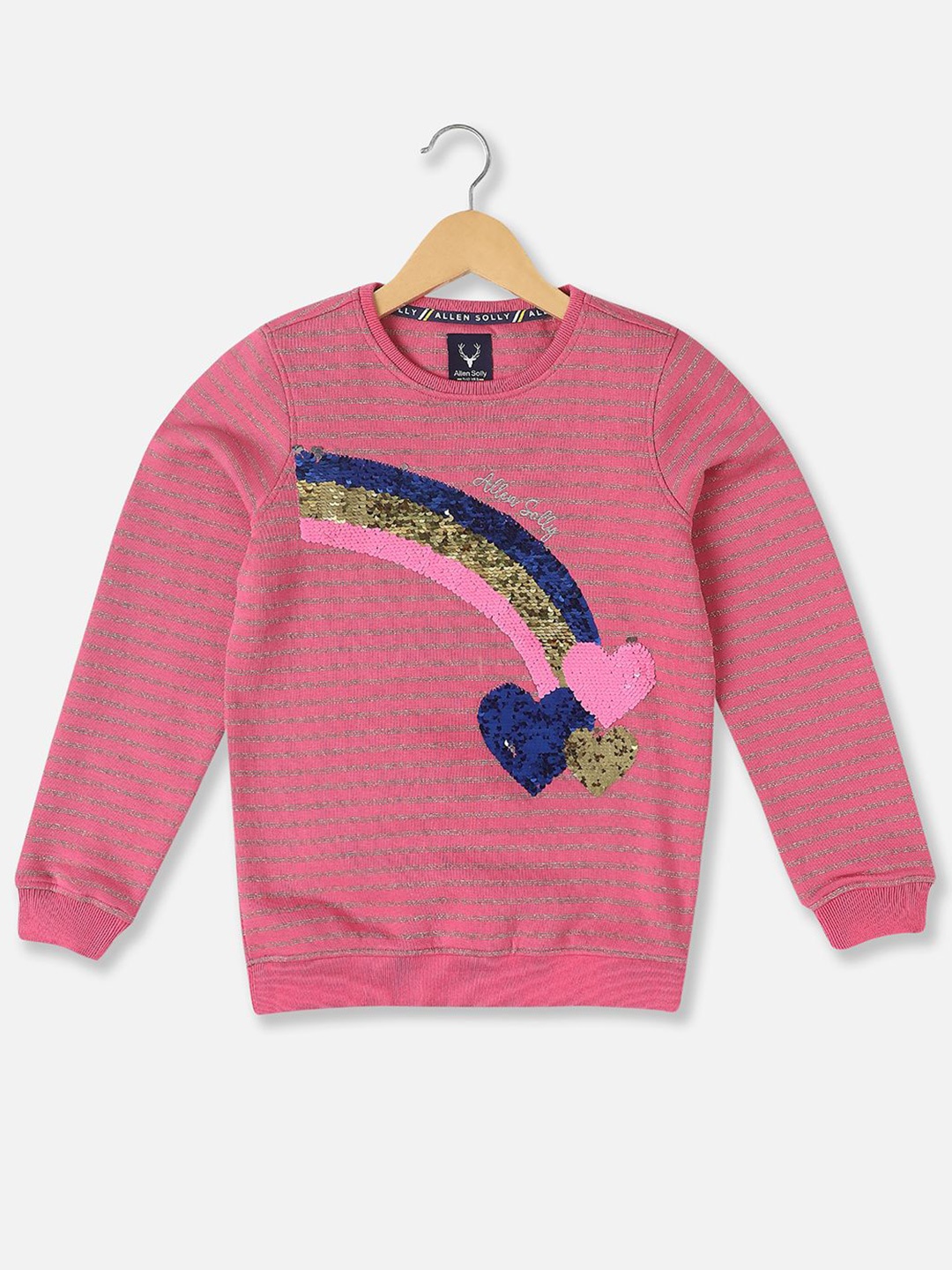 

Allen Solly Junior Girls Printed Sweatshirt, Pink