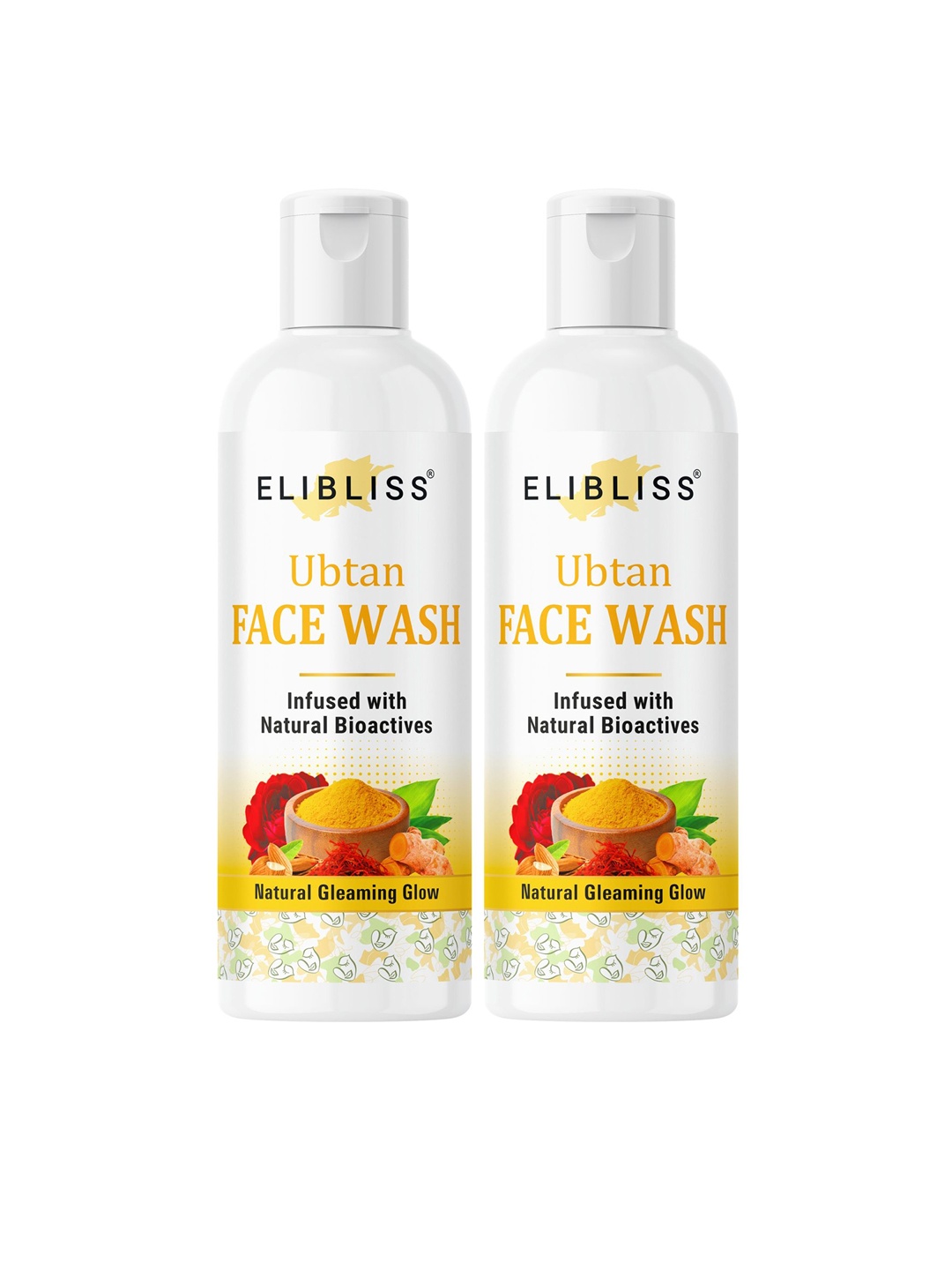 

ELIBLISS Set Of 2 Ubtan Face Wash - 50ml Each, Orange