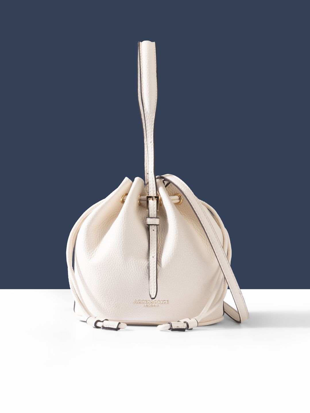 

Accessorize PU Bucket Shoulder Bag, Cream