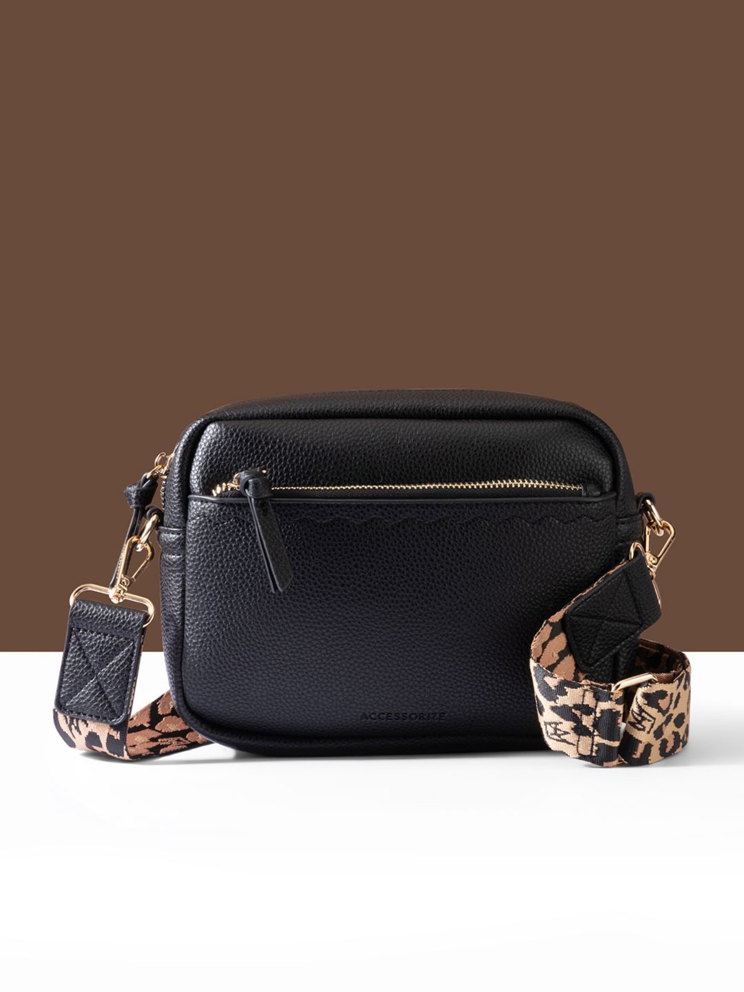 

Accessorize PU Bucket Shoulder Bag with Quilted, Black