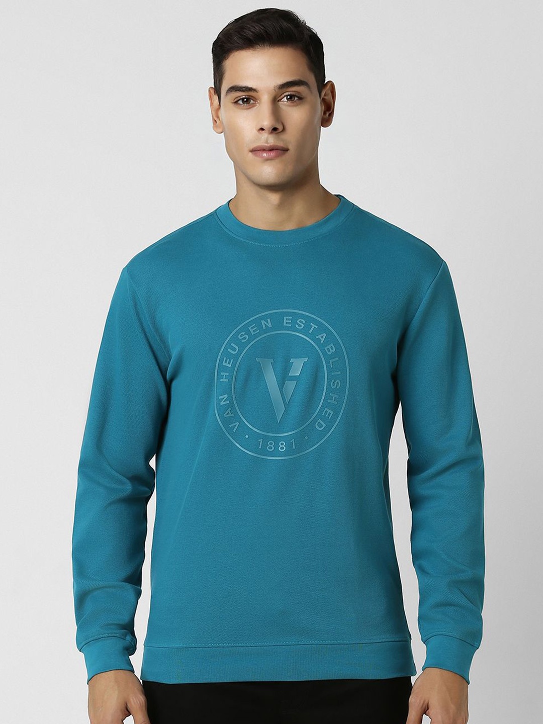 

Van Heusen Sport Men Printed Sweatshirt, Blue