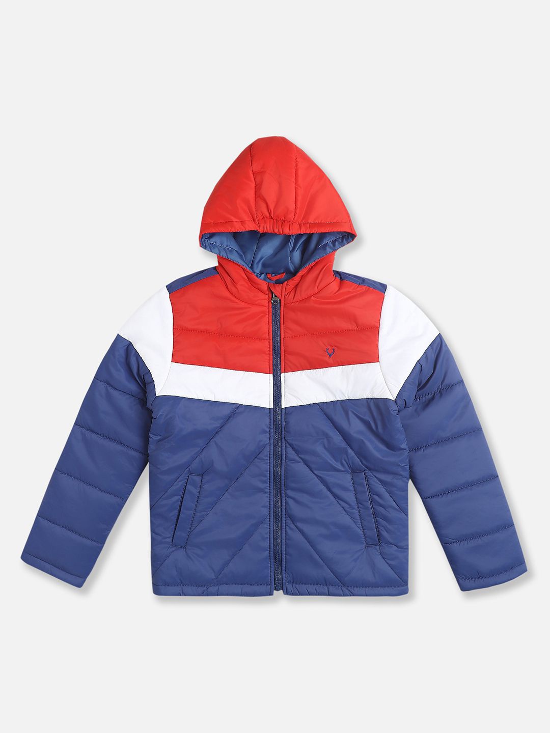 

Allen Solly Junior Boys Colourblocked Padded Jacket, Blue