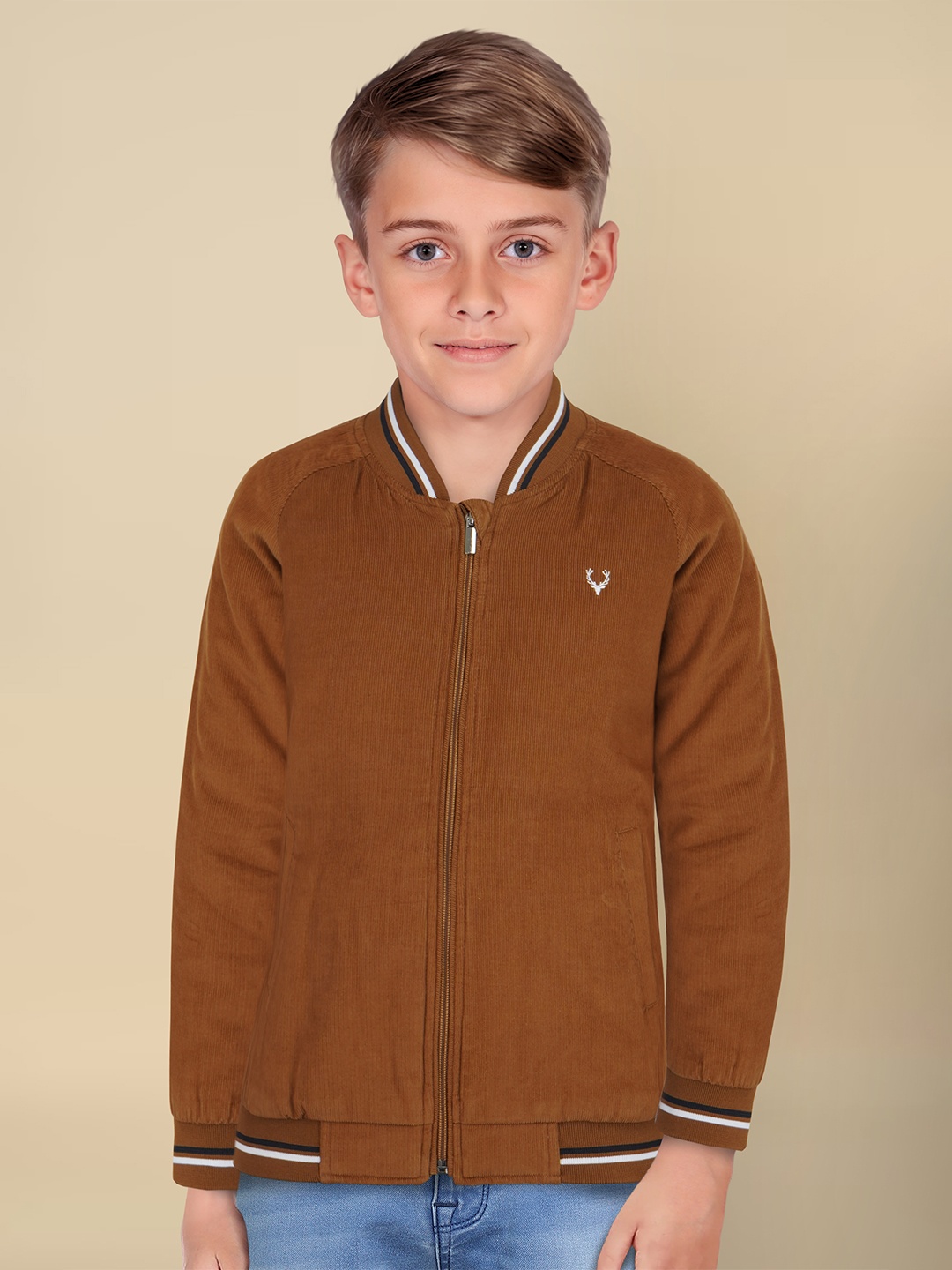 

Allen Solly Junior Boys Bomber Jacket, Brown