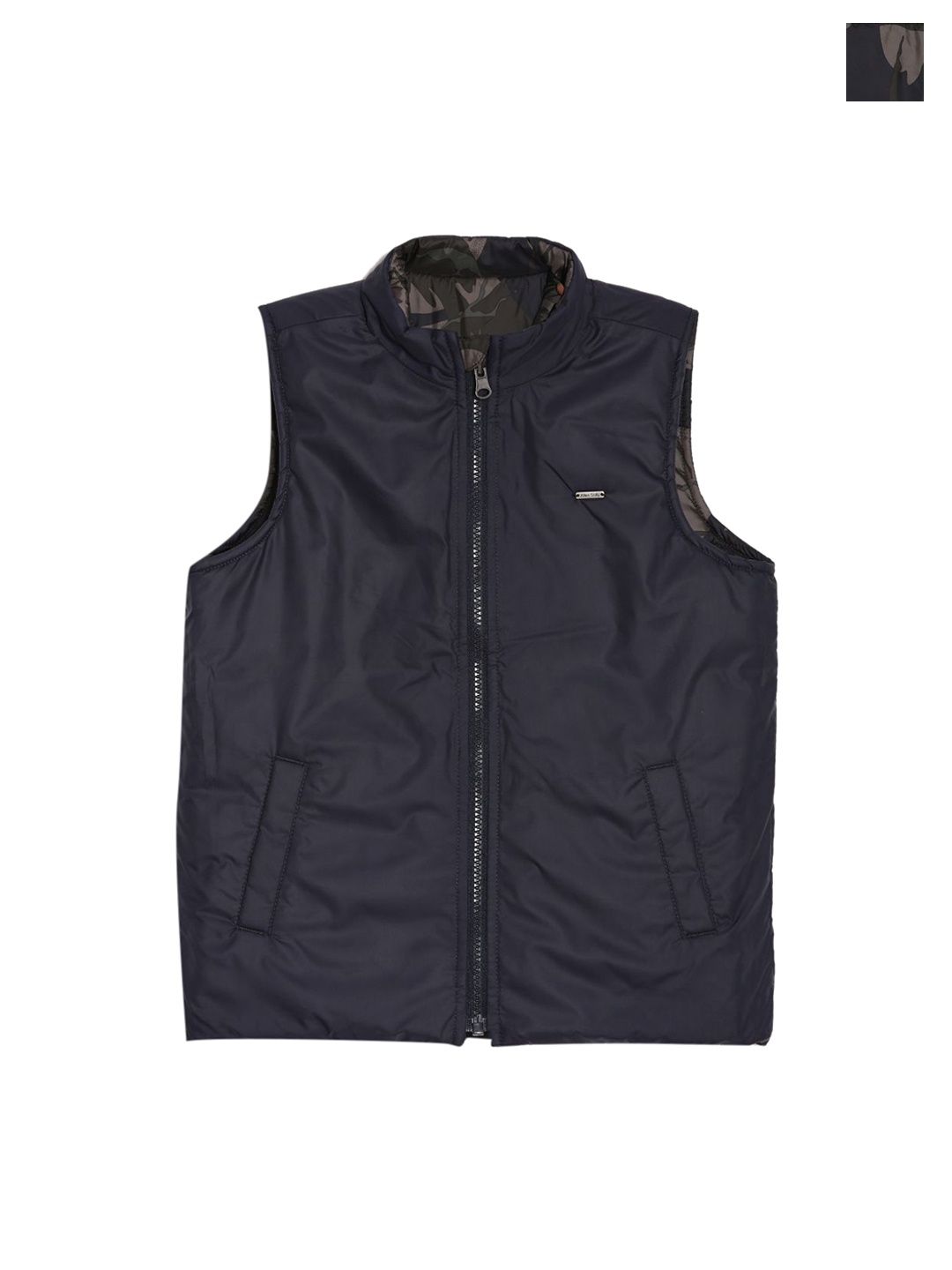 

Allen Solly Junior Boys Camouflage Crop Padded Jacket, Navy blue
