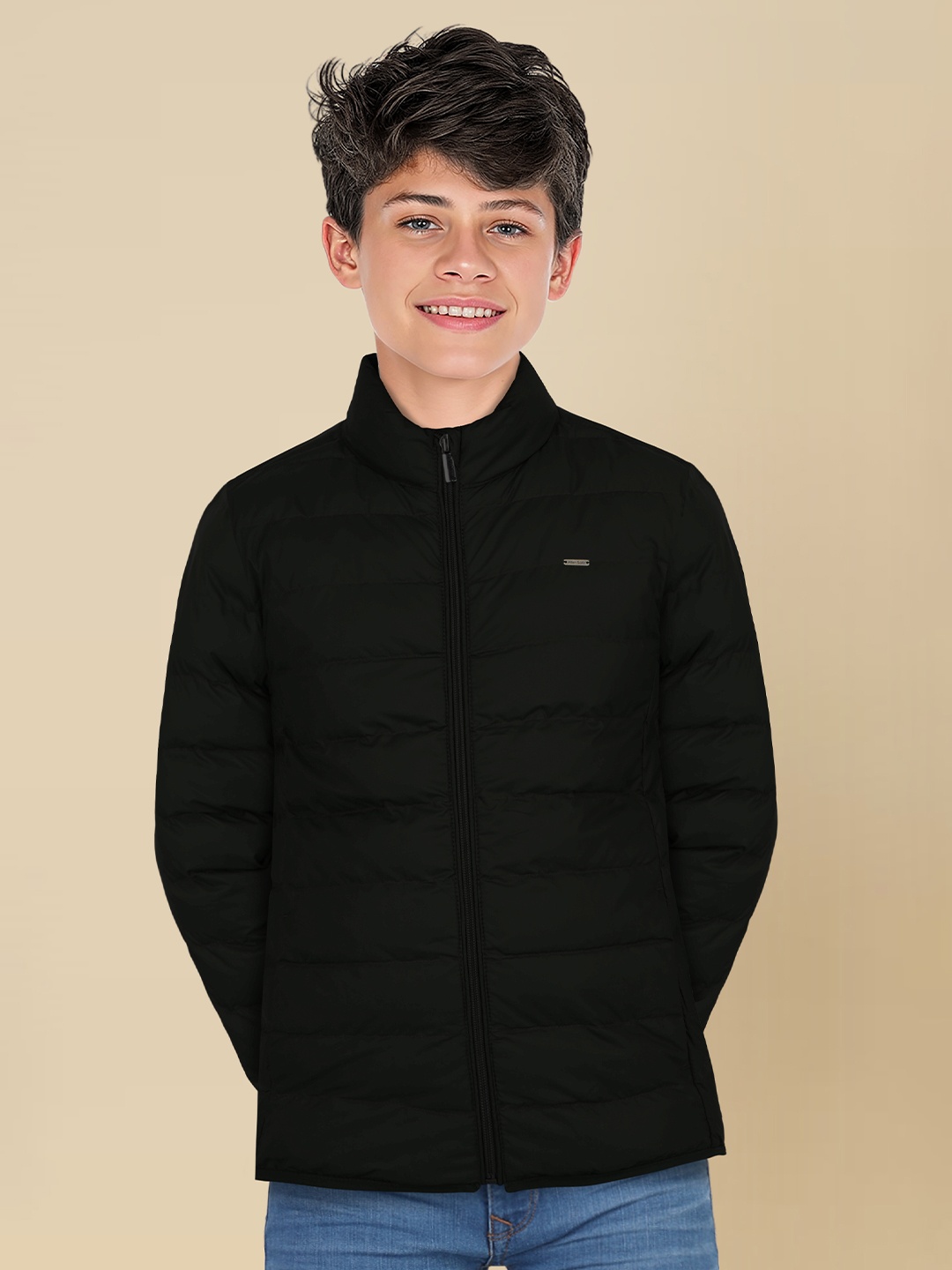 

Allen Solly Junior Boys Puffer Jacket, Black