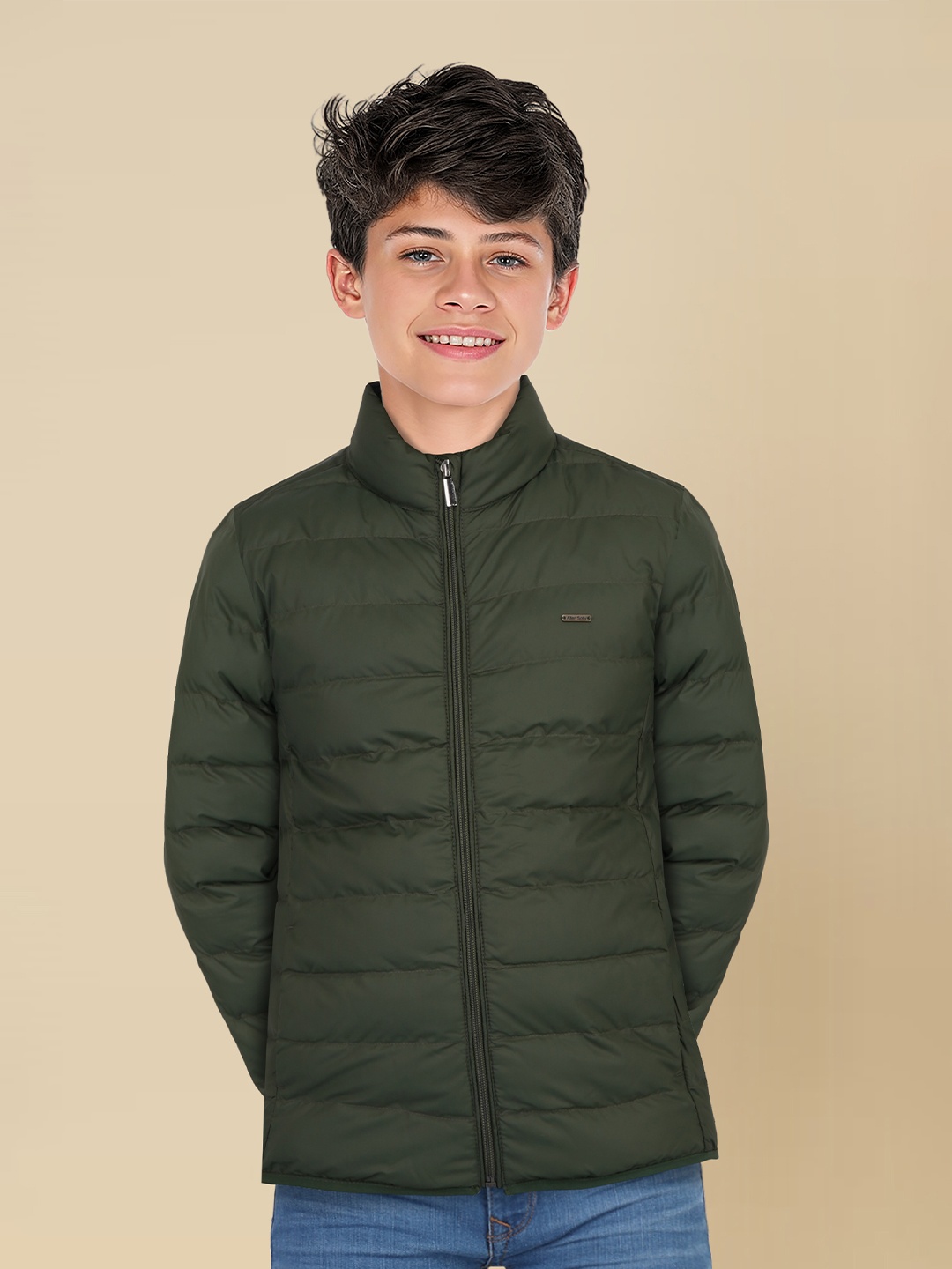 

Allen Solly Junior Boys Puffer Jacket, Olive