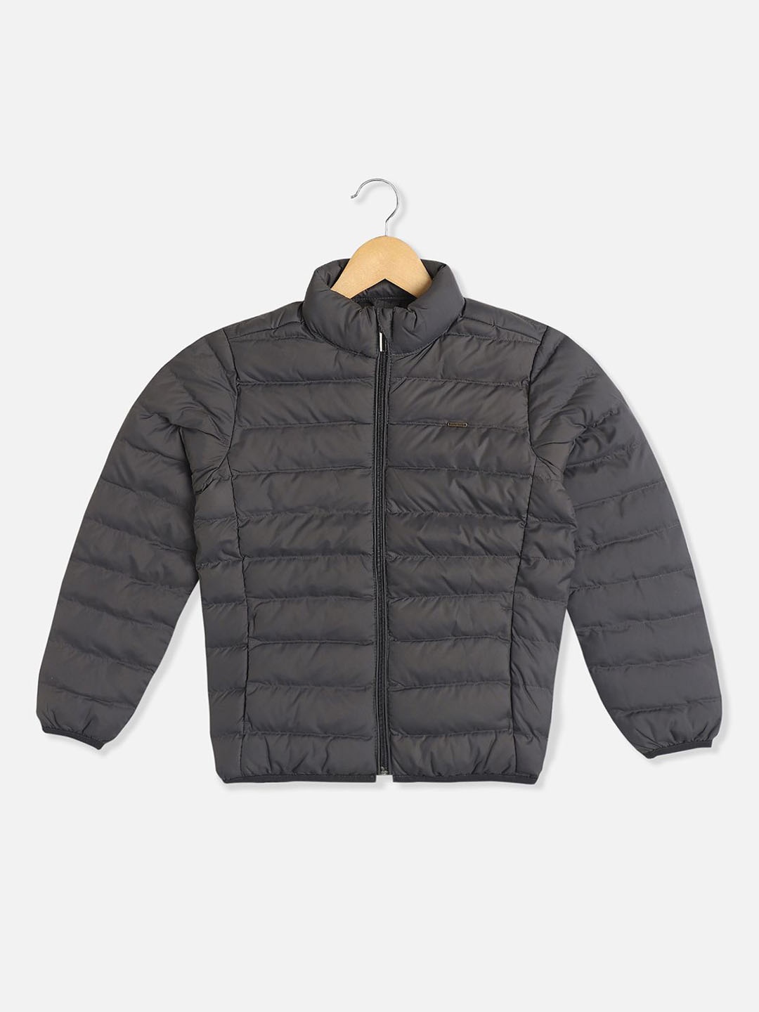 

Allen Solly Junior Boys Geometric Puffer Jacket, Grey