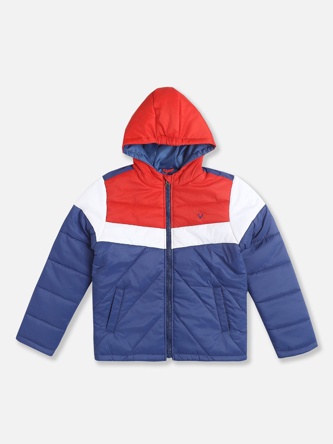 

Allen Solly Junior Boys Colourblocked Padded Jacket, Blue