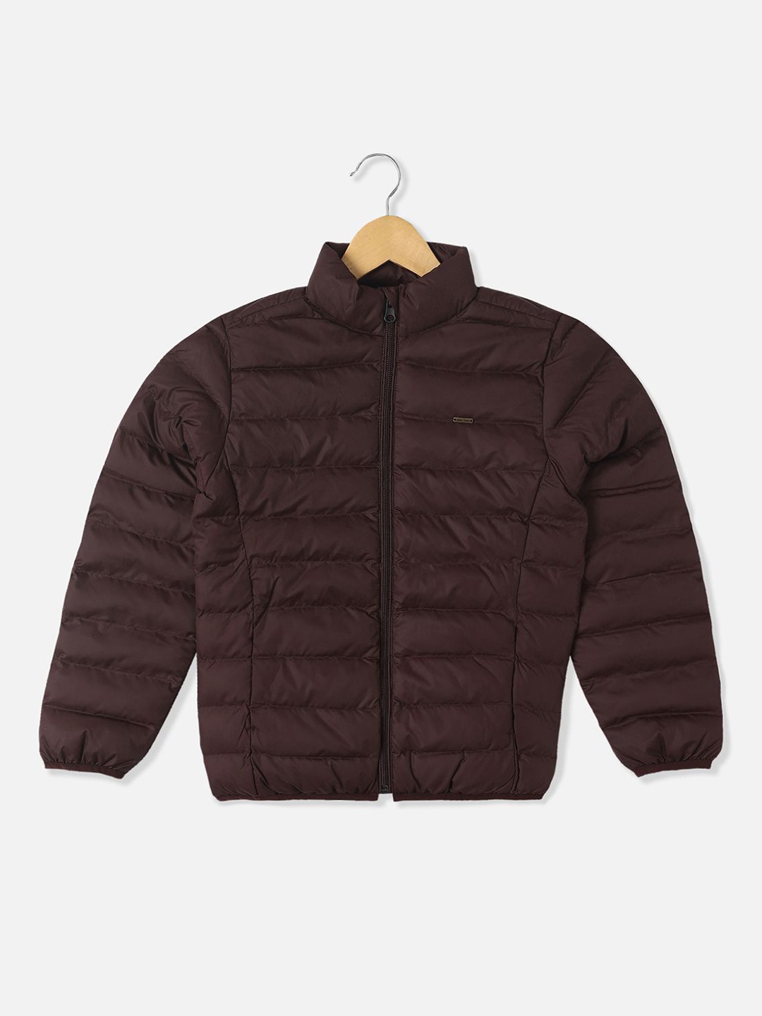 

Allen Solly Junior Boys Geometric Puffer Jacket, Brown