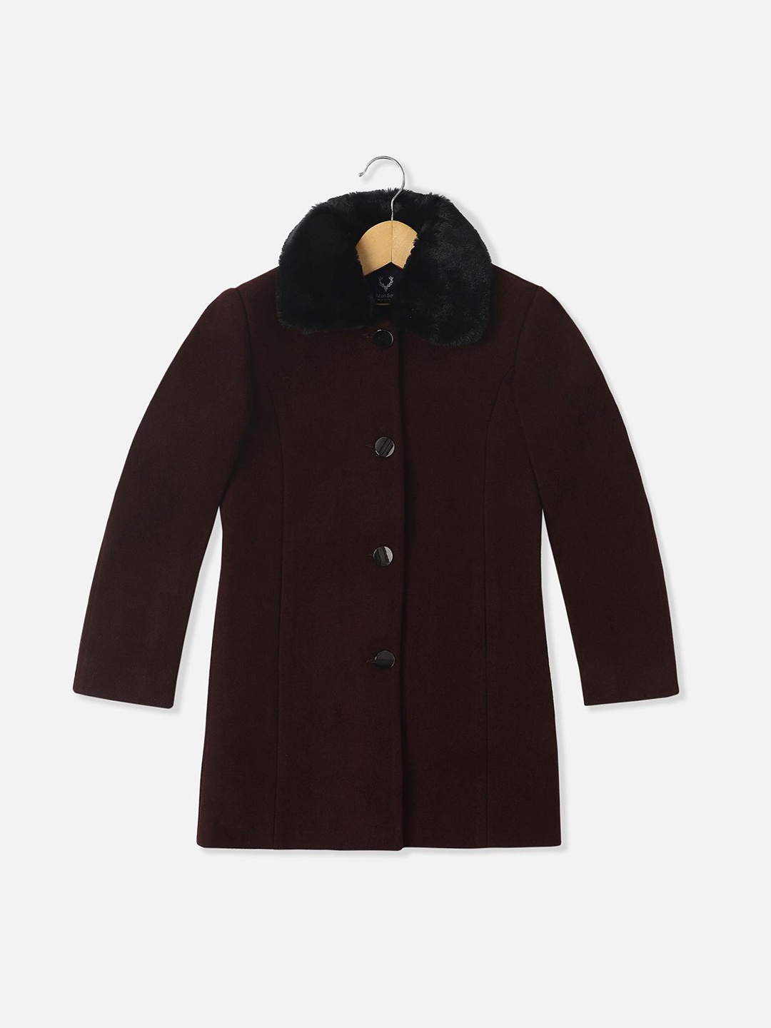 Allen Solly Junior Girls Longline Tailored Jacket, Brown