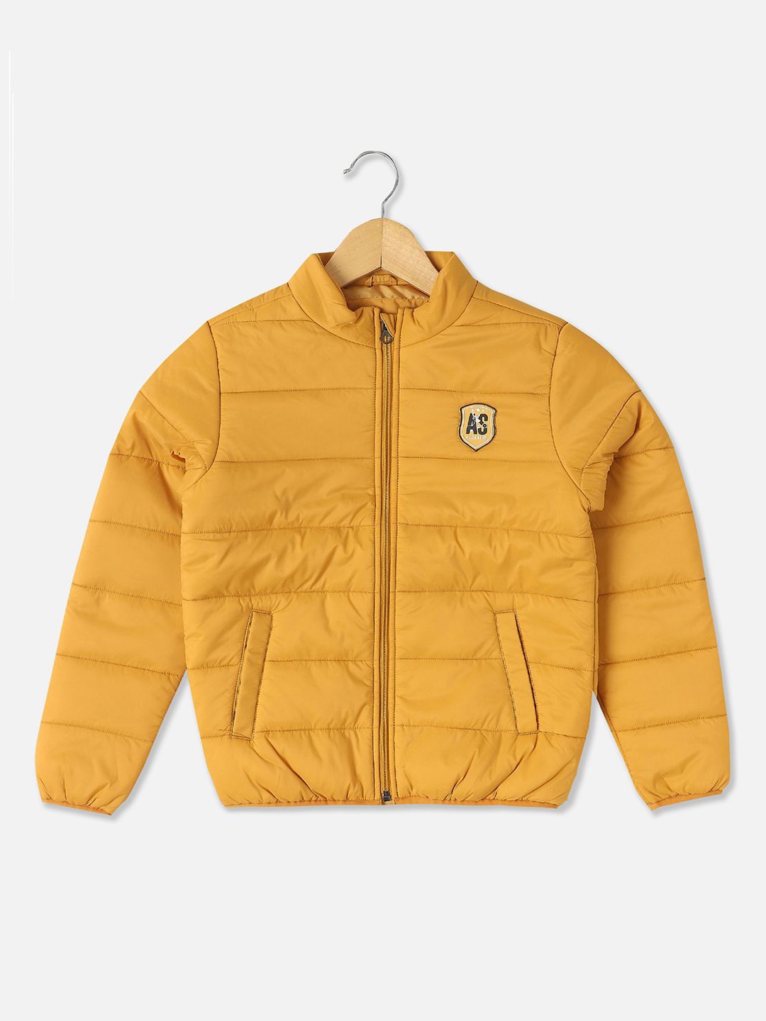 

Allen Solly Junior Boys Padded Jacket with Patchwork, Yellow