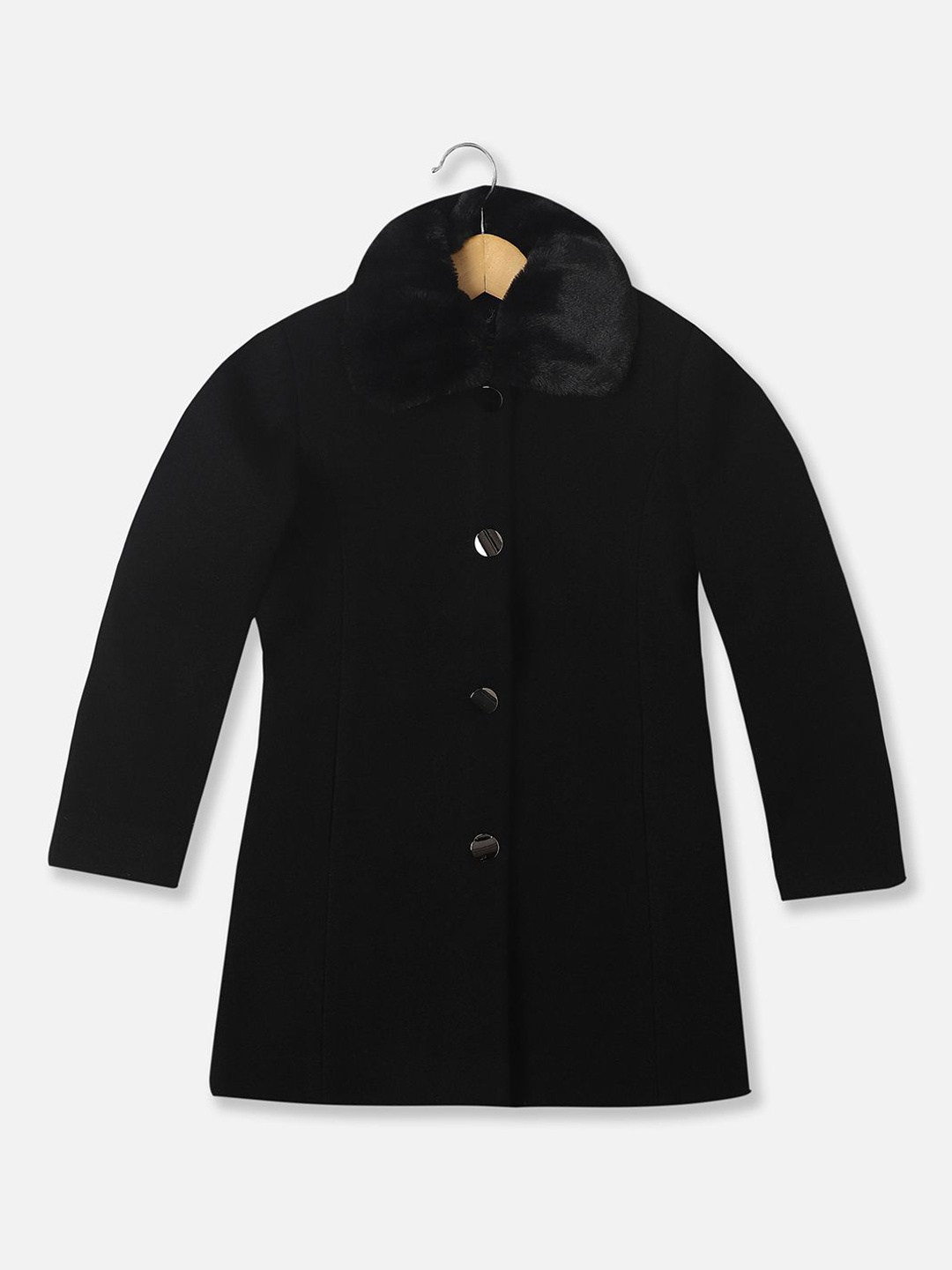 Allen Solly Junior Girls Longline Tailored Jacket, Black