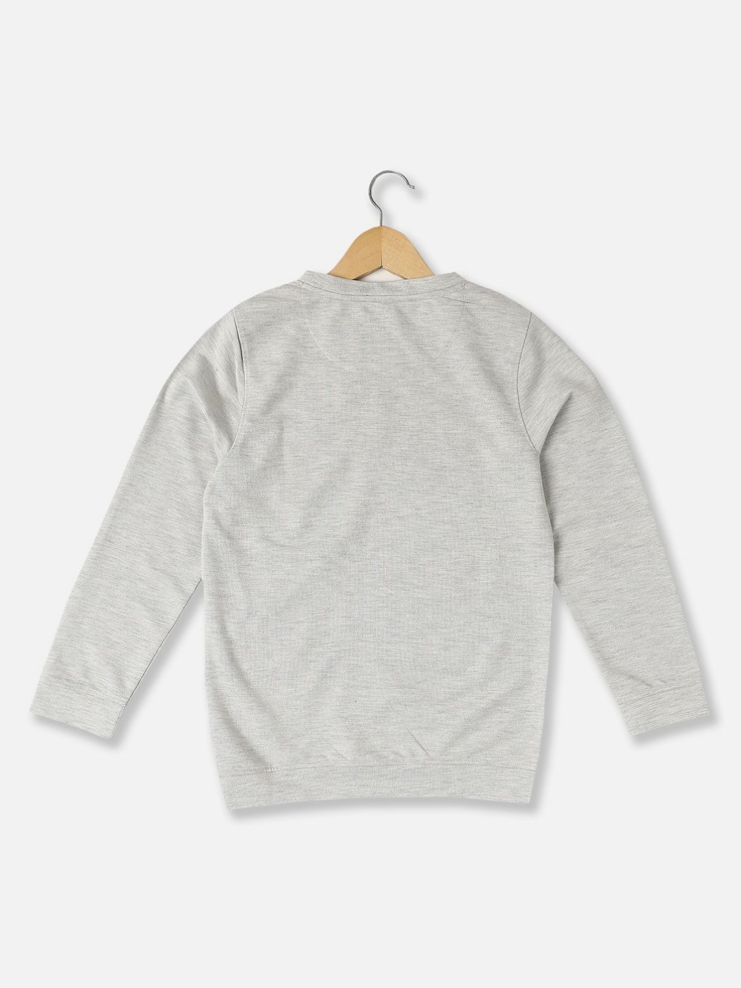 

Allen Solly Junior Boys Solid Round Neck Cotton Tshirt, Grey