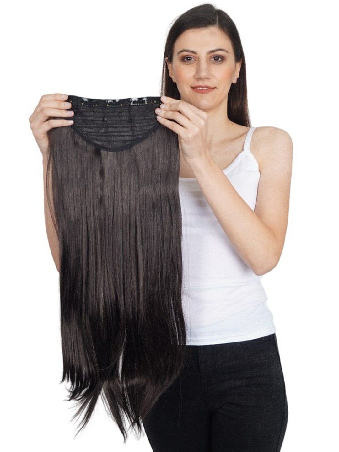 

SHENY 5 Clip Straight Hair Extension - Brown