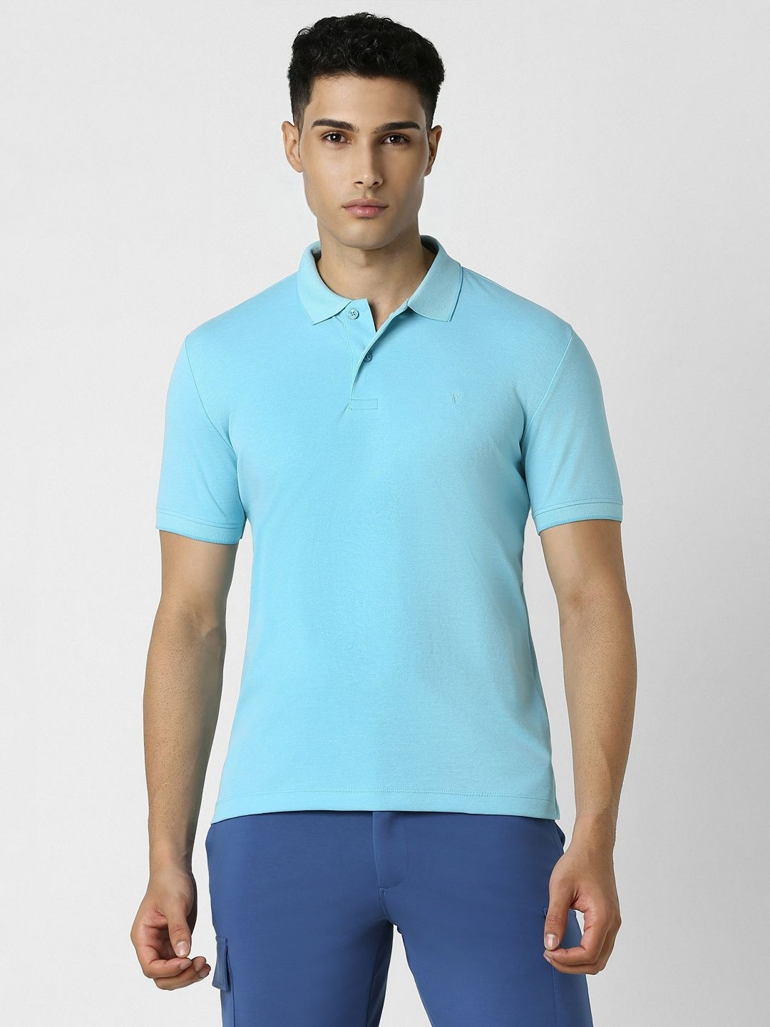 

Van Heusen Flex Men Polo Collar Pockets T-shirt, Blue