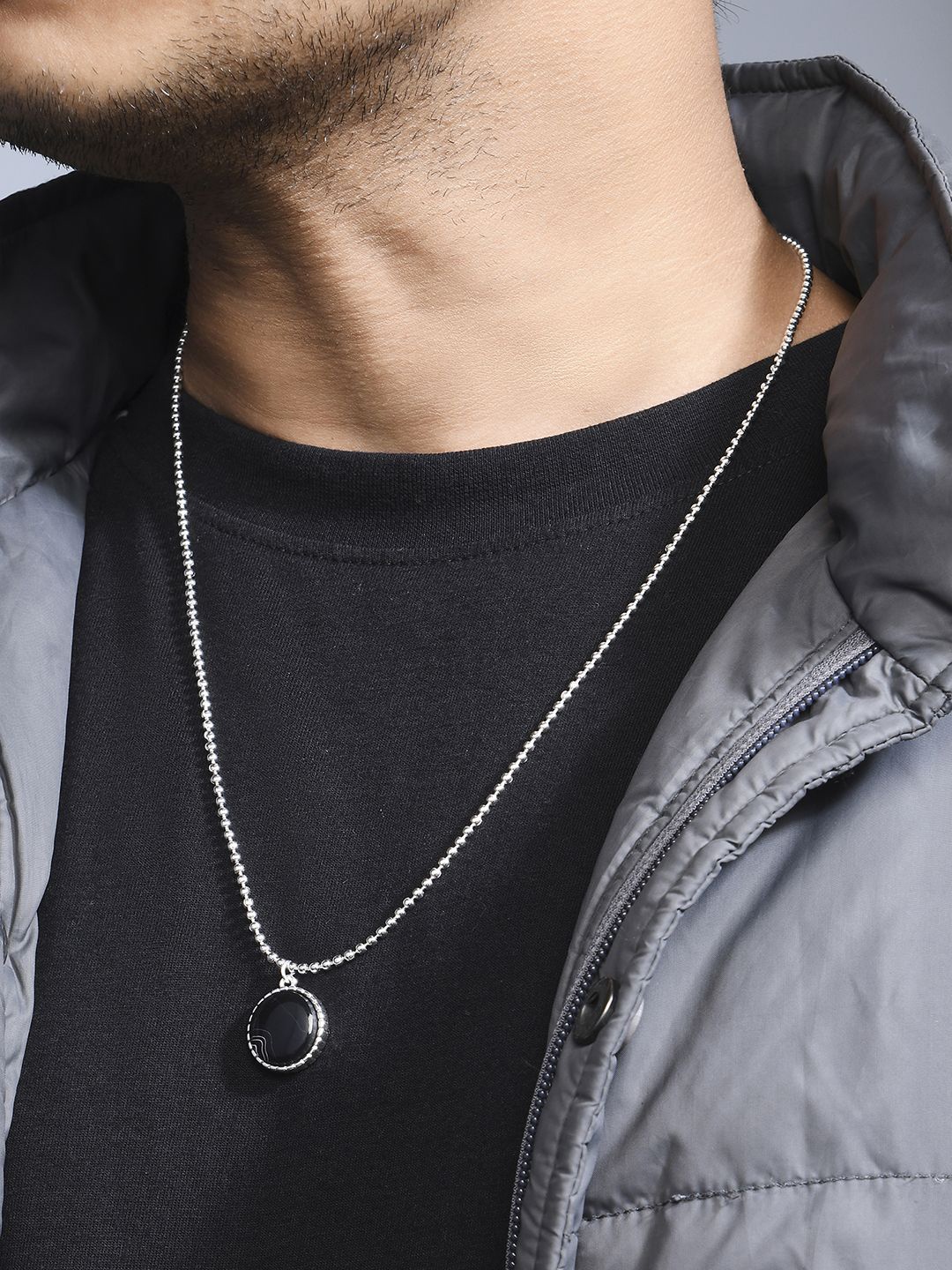 

The Bro Code Men Sliver-Plated Pendant With Chain, Silver