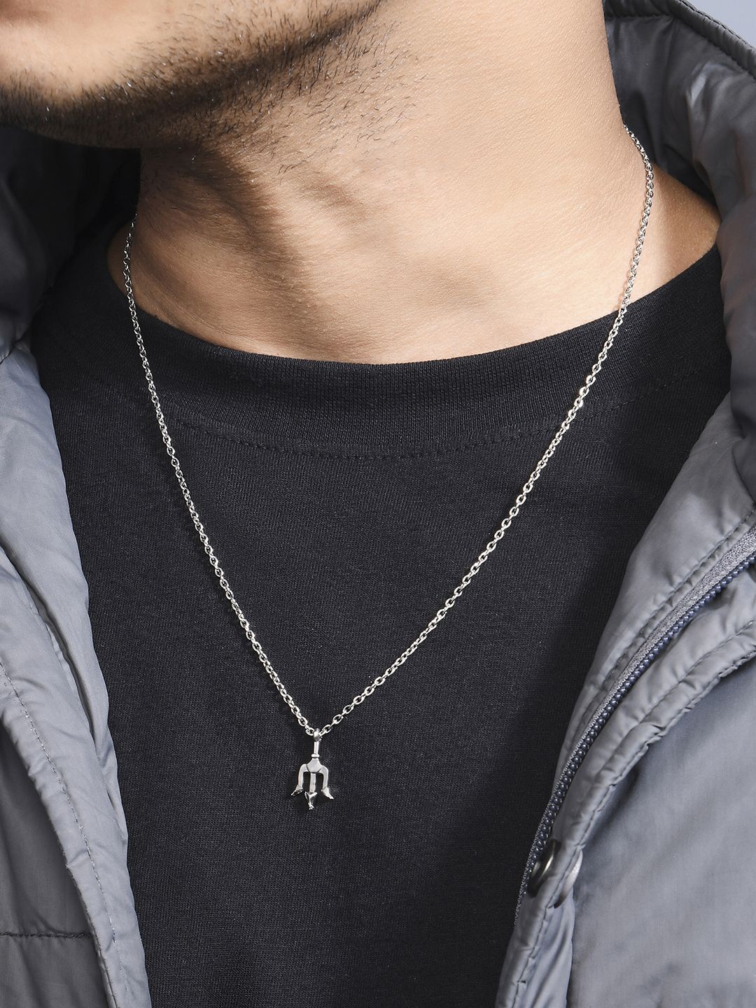 

The Bro Code Men Sliver-Plated Pendant With Chain, Silver