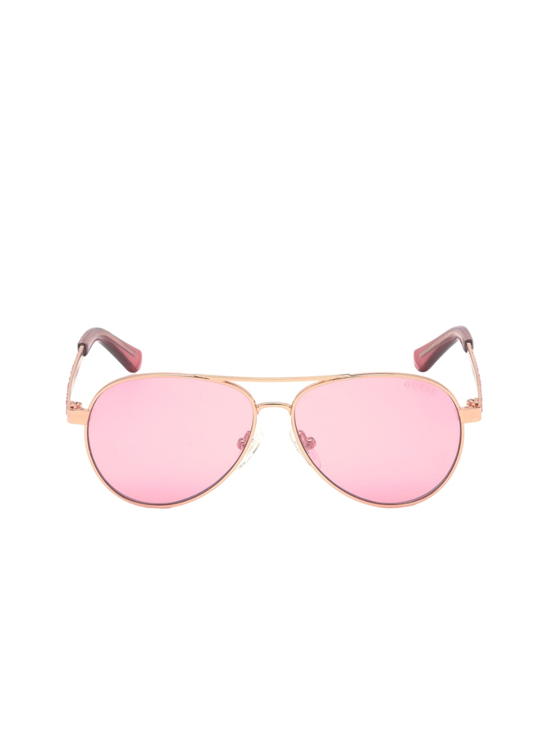 

GUESS Unisex Kids Aviator Sunglasses with UV Protected Lens GU9187 51 28S, Pink