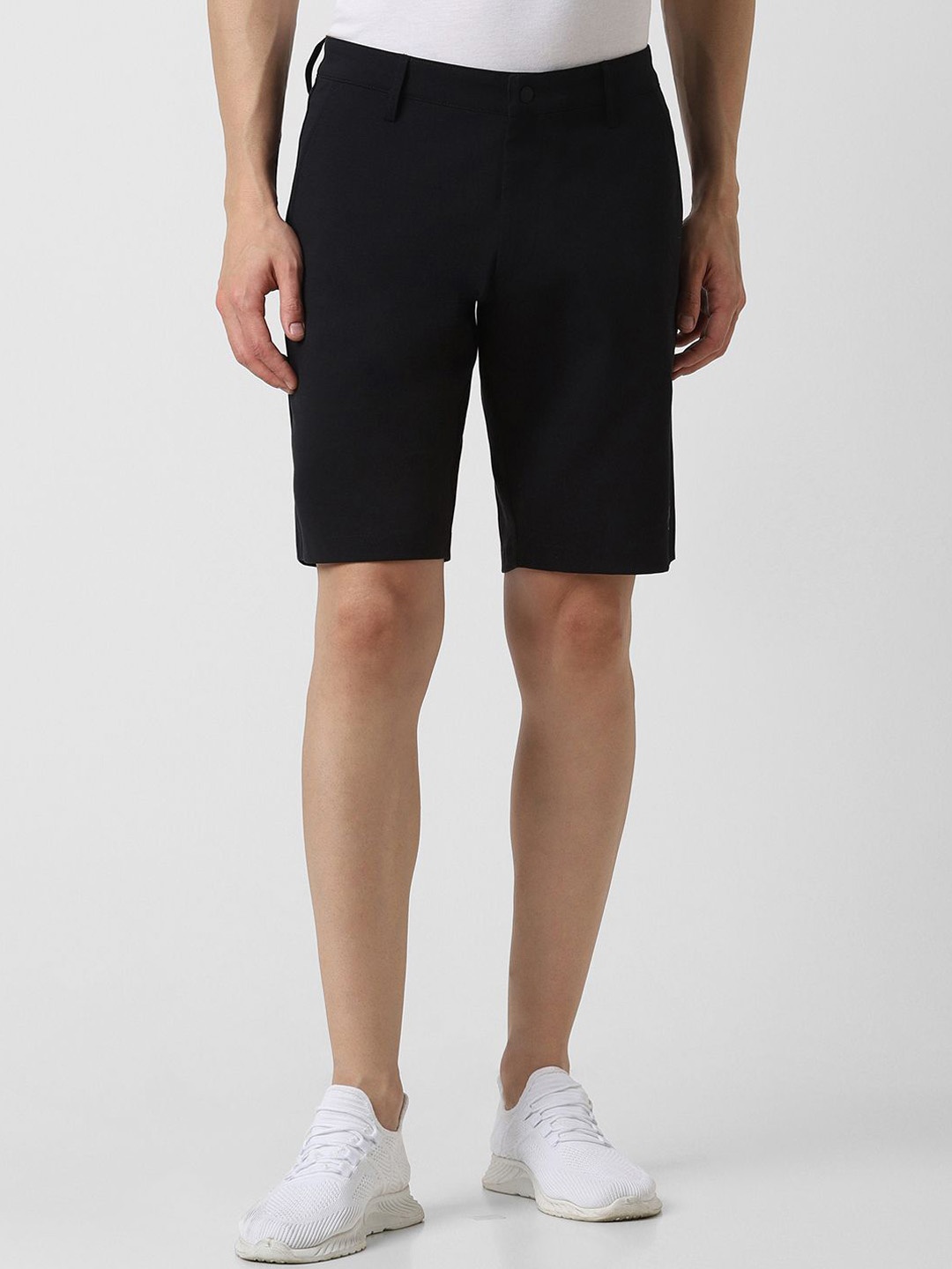 

Van Heusen Flex Men Regular Fit Mid-Rise Shorts, Black