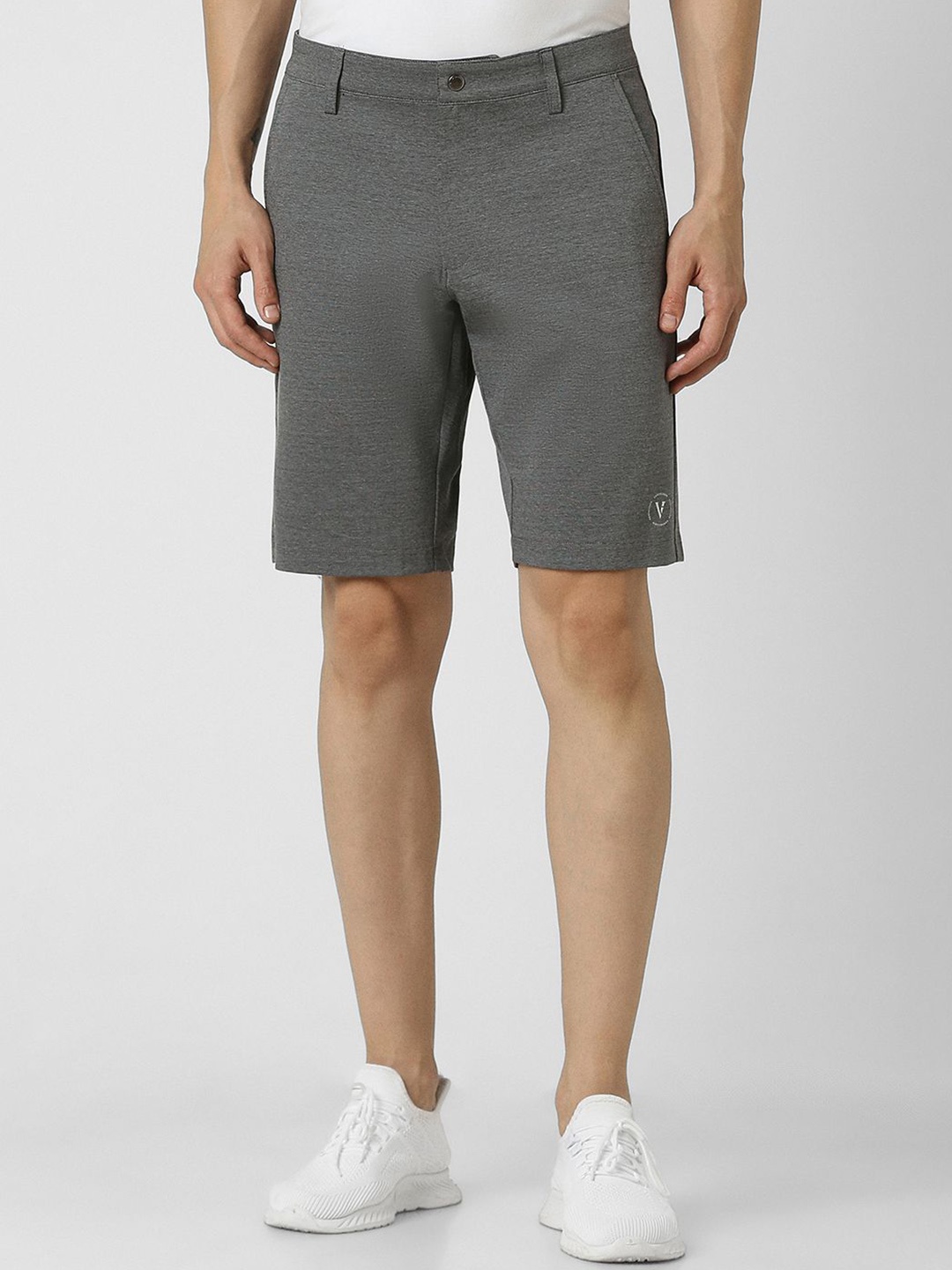 

Van Heusen Flex Men Textured Regular Fit Casual Shorts, Grey