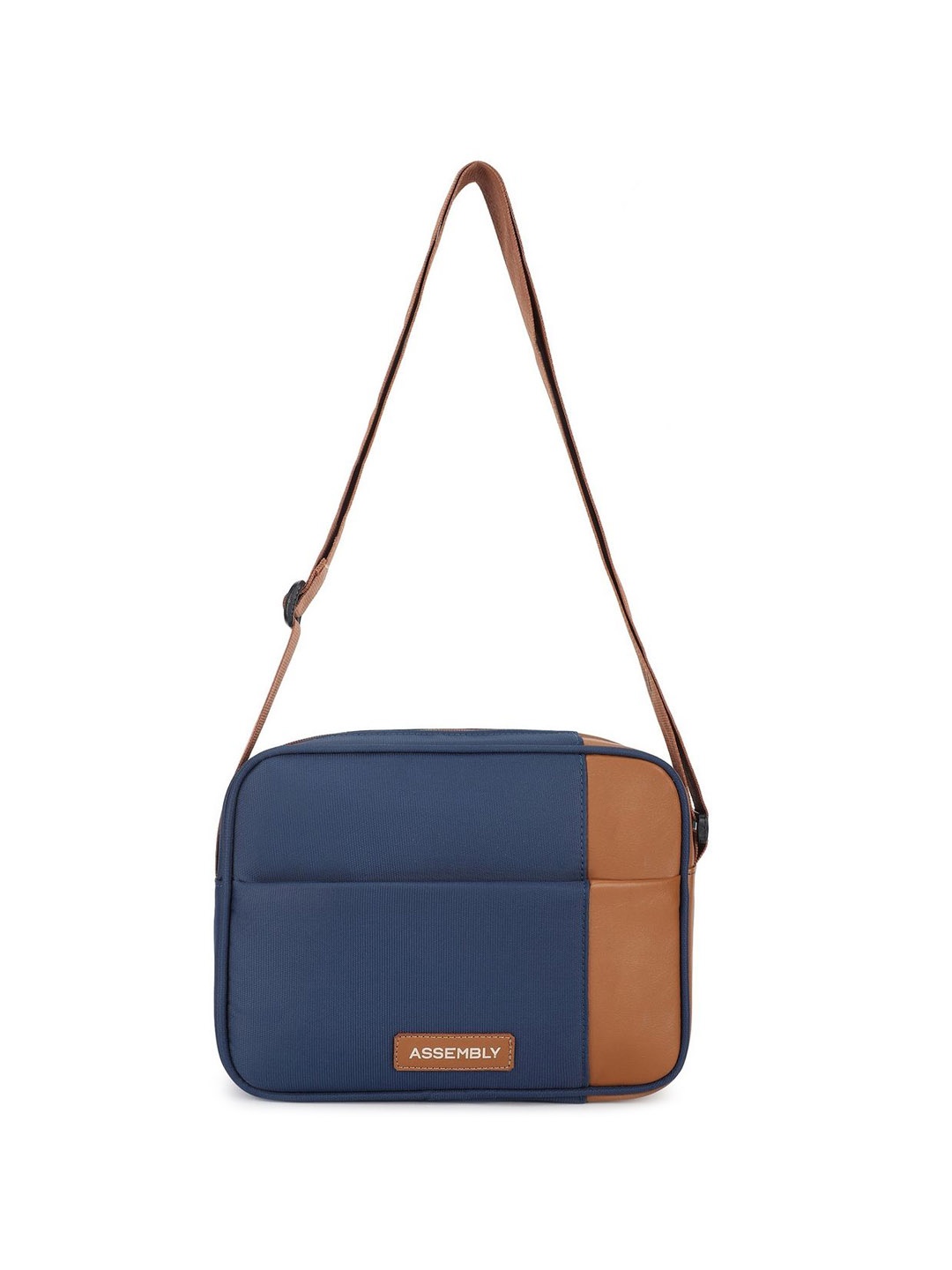 

Assembly Structured Zip Closure Sling Bag, Blue