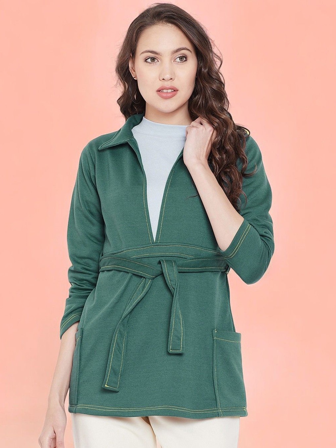 

BAESD Spread Collar Pea Coats, Teal