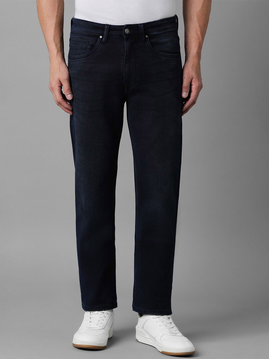 

Louis Philippe Jeans Men Regular Fit Mid-Rise Jeans, Navy blue