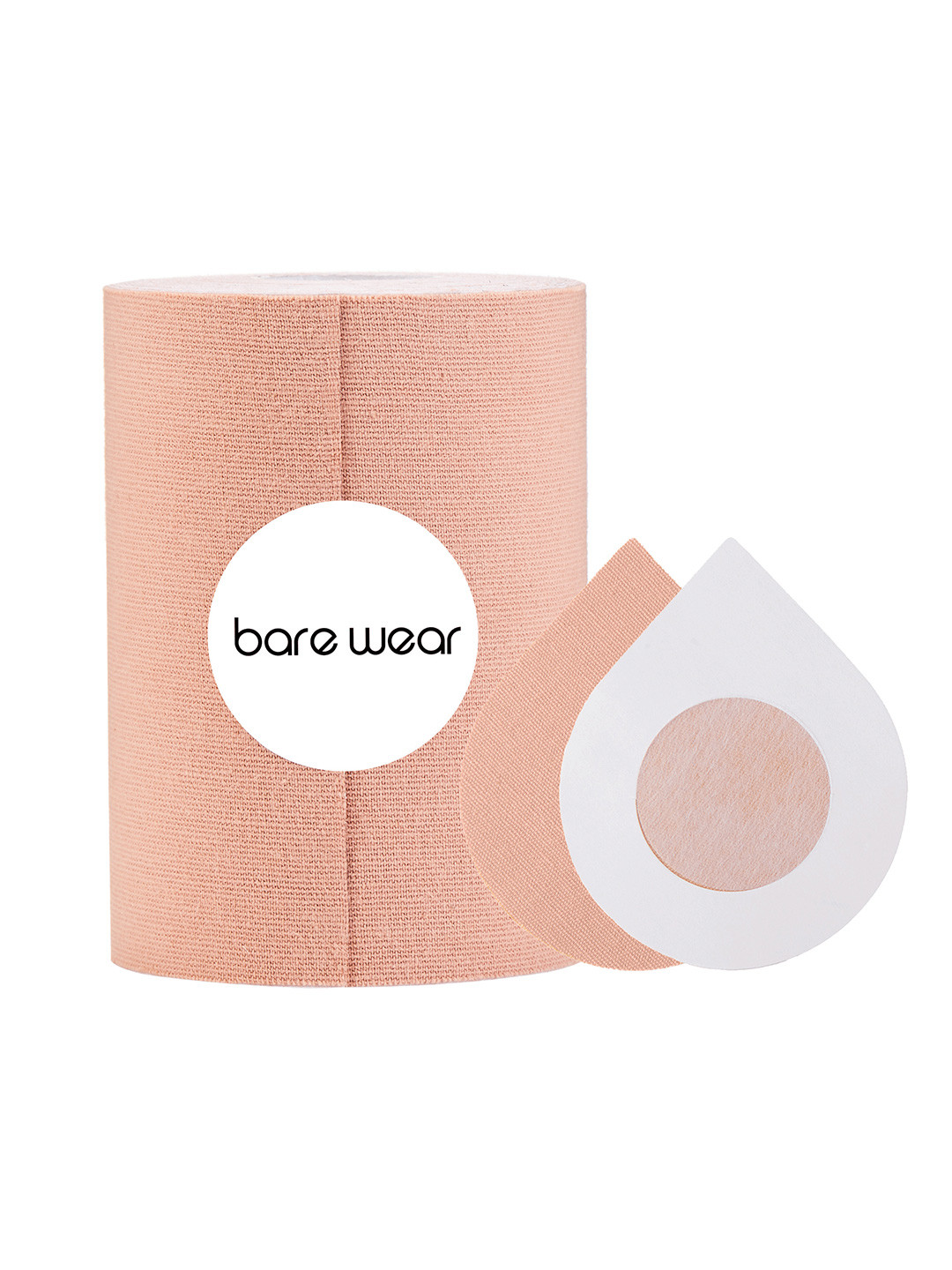 

Bare Wear Combo Body Tape 4 m 10 cm Roll & Nipple Pasties (Pack of 10) Beige
