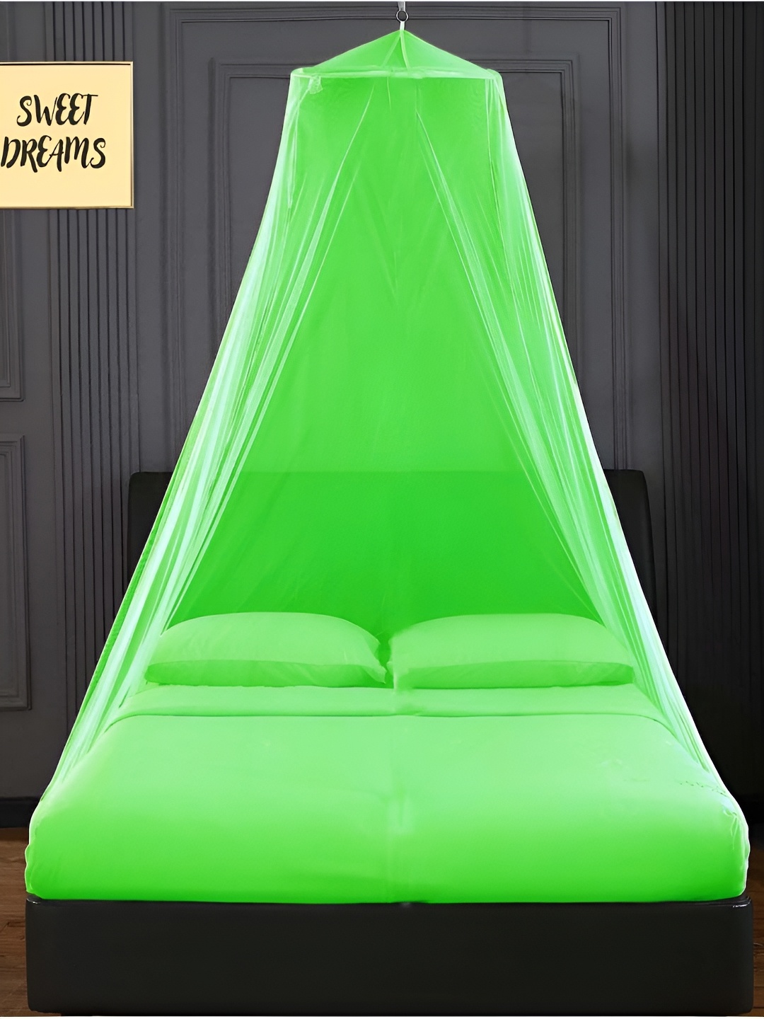 

MARUTI ENTERPRISE Green King Size Hanging Mosquito Net