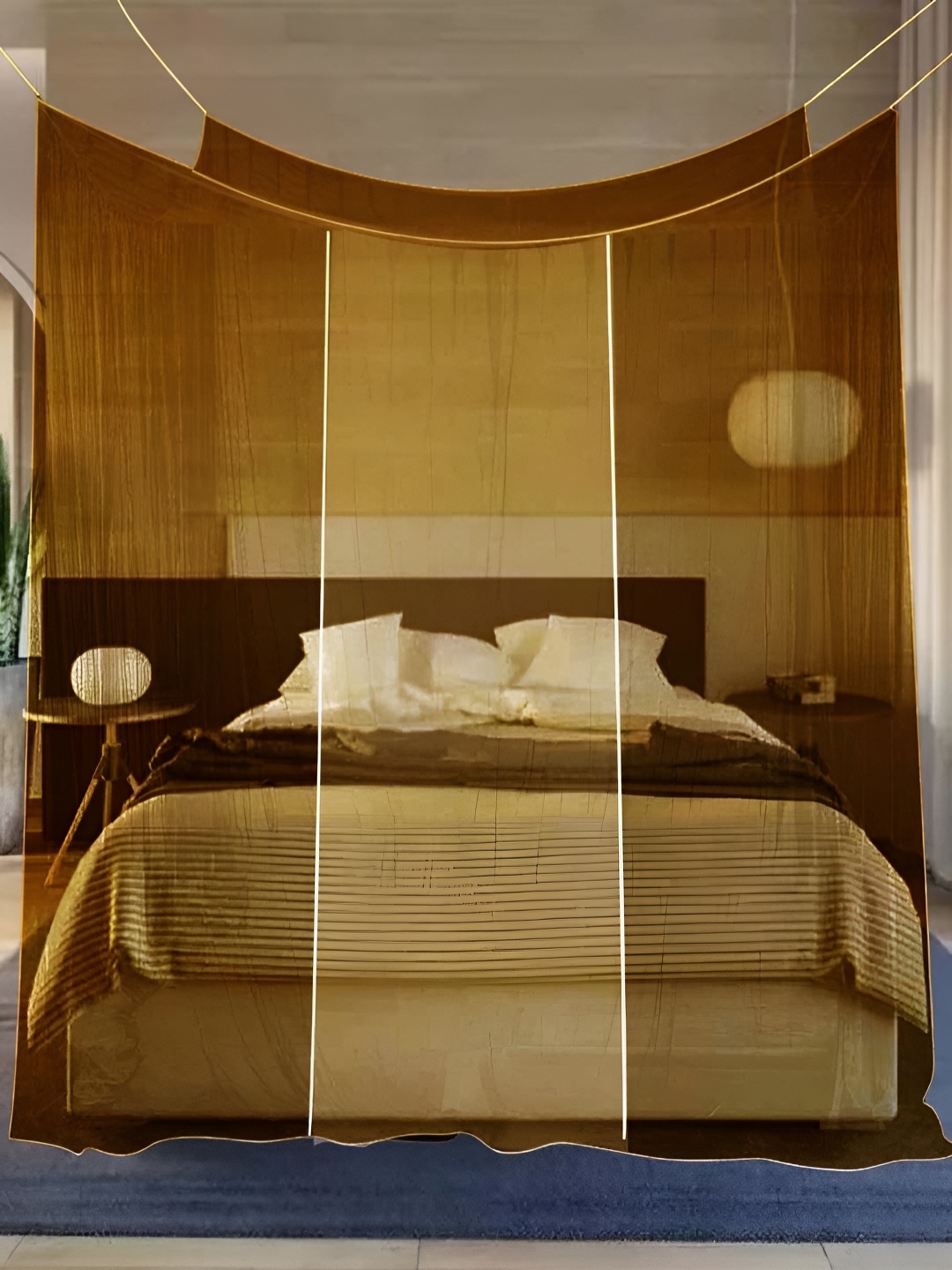 

MARUTI ENTERPRISE Khaki King Size Hanging Mosquito Net