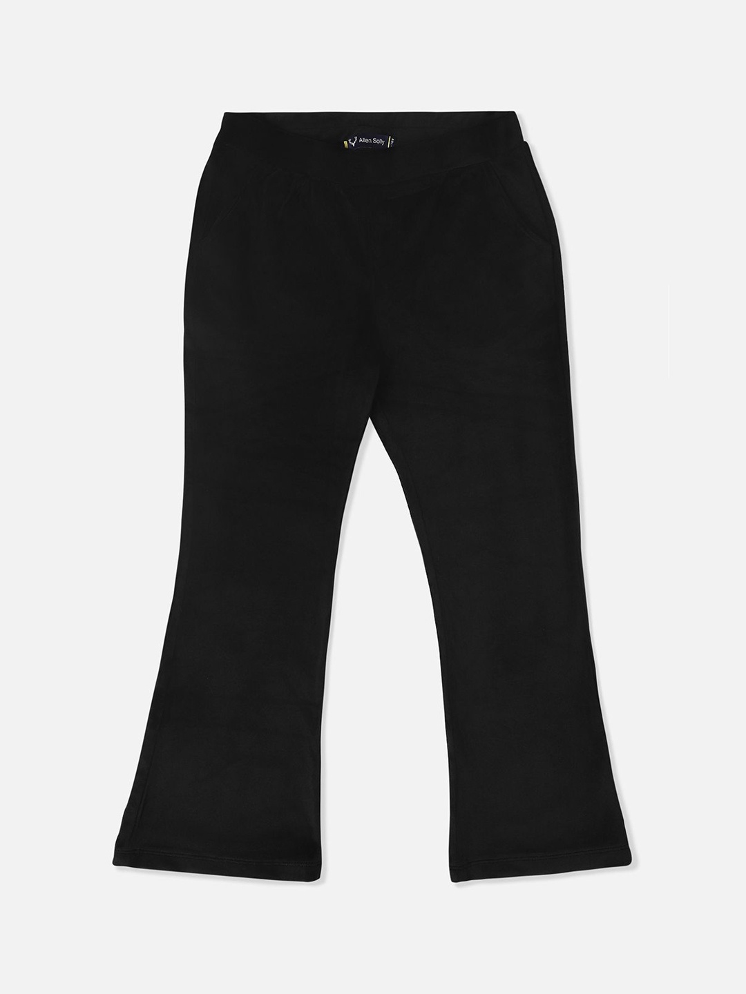 

Allen Solly Junior Girls Solid Mid Rise Cotton Regular Fit Track Pants, Black