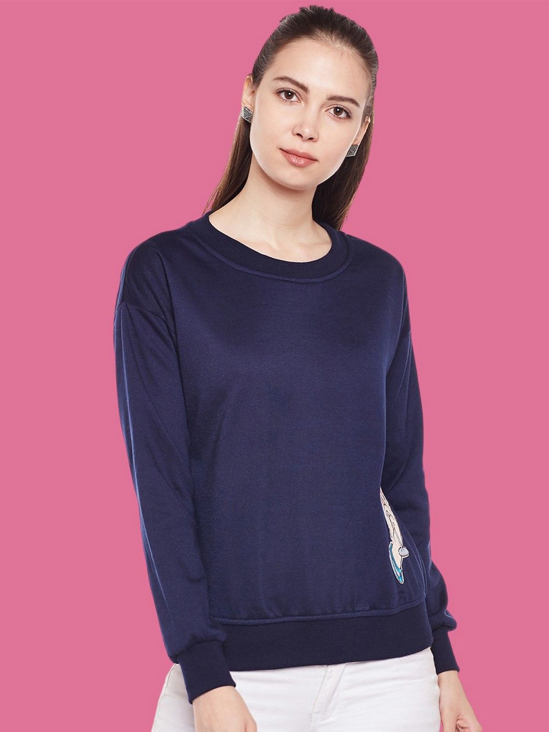 

BAESD Women Sweatshirt, Navy blue