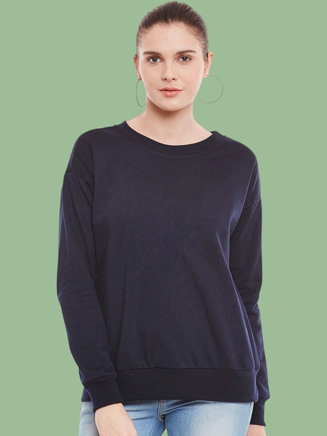 

BAESD Women Sweatshirt, Navy blue
