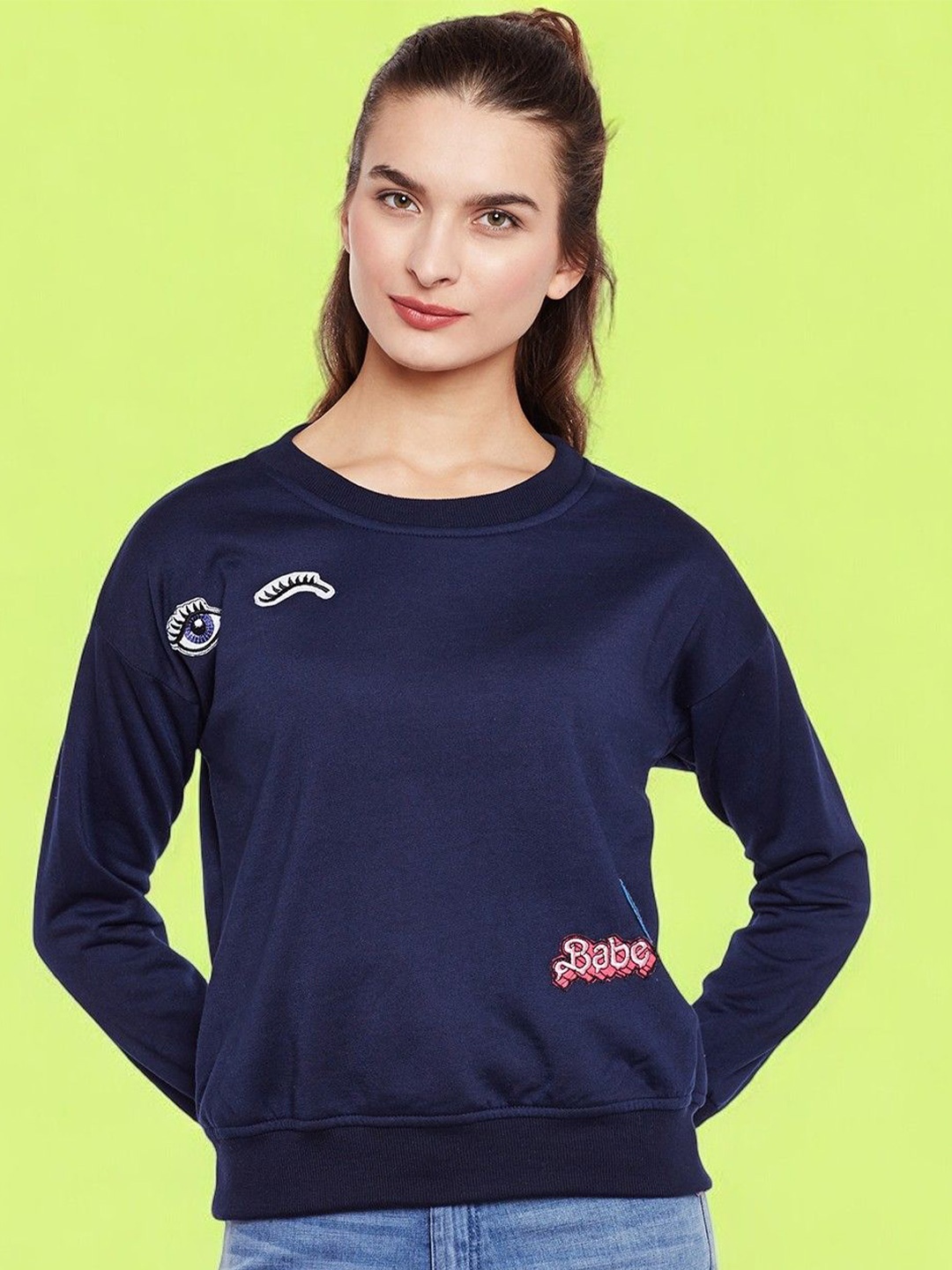 

BAESD Women Sweatshirt, Navy blue