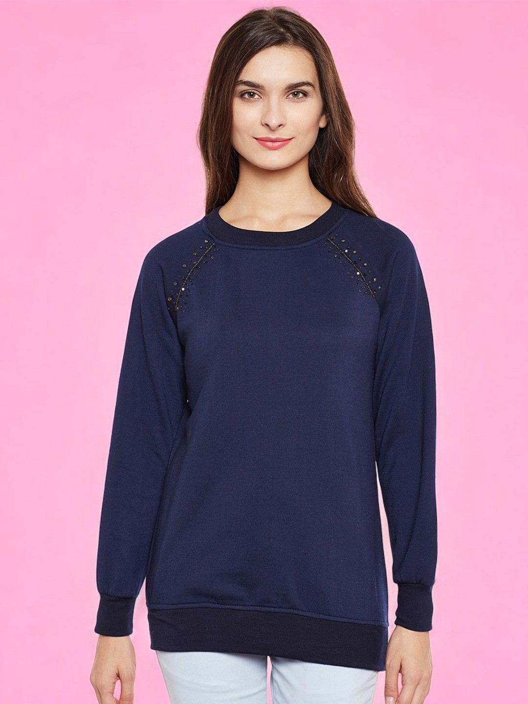 

BAESD Women Sweatshirt, Navy blue