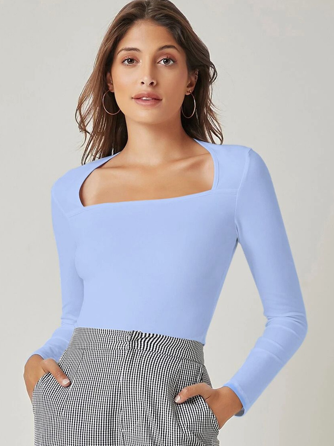 

Stylecast X Slyck Cotton Top, Blue