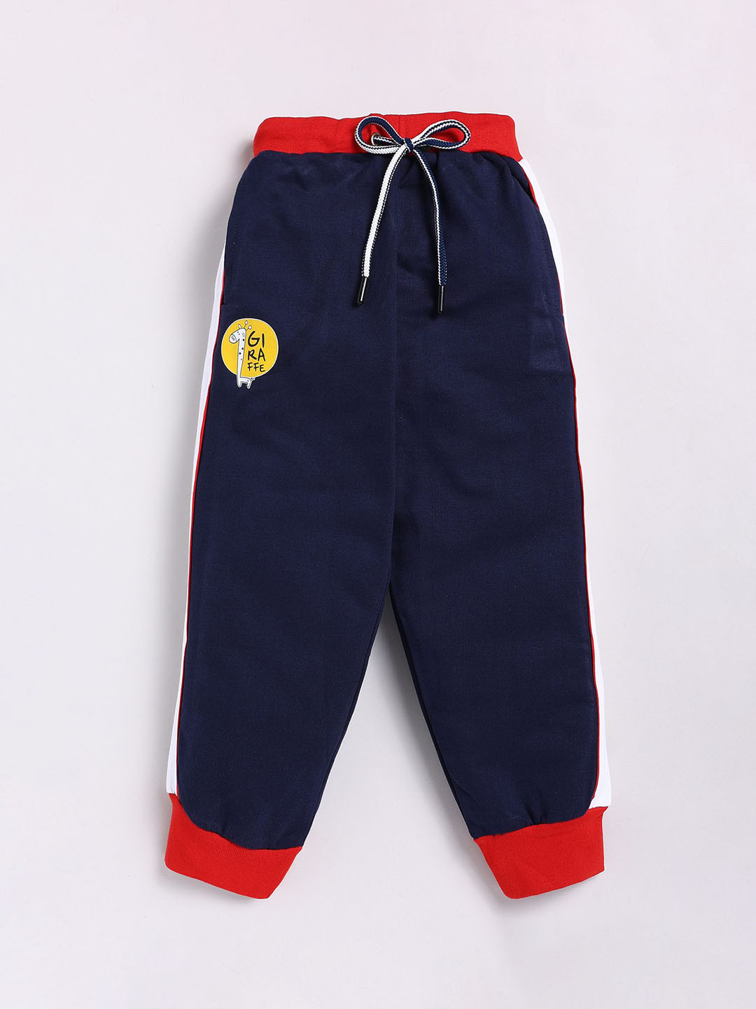 

Cutopies Boys Printed Mid Rise Joggers, Navy blue