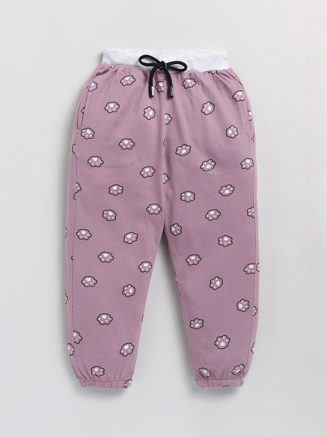 

Cutopies Girls Printed Track Pant, Mauve