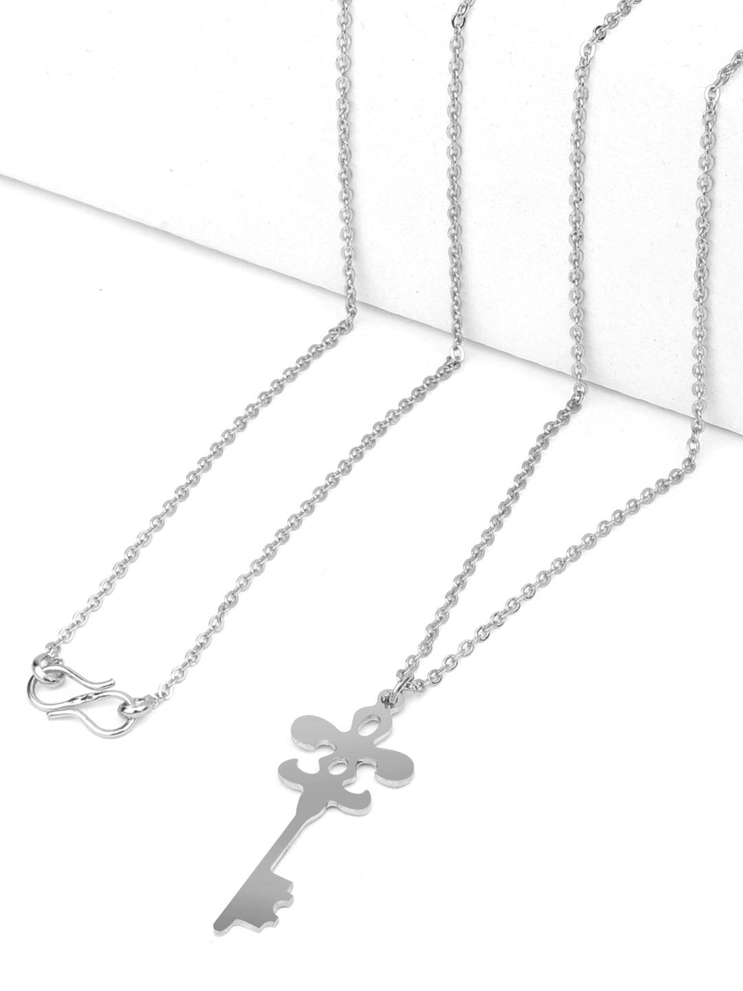 

Goldnera 925 Sterling Silver Love Key Pendant with Chain