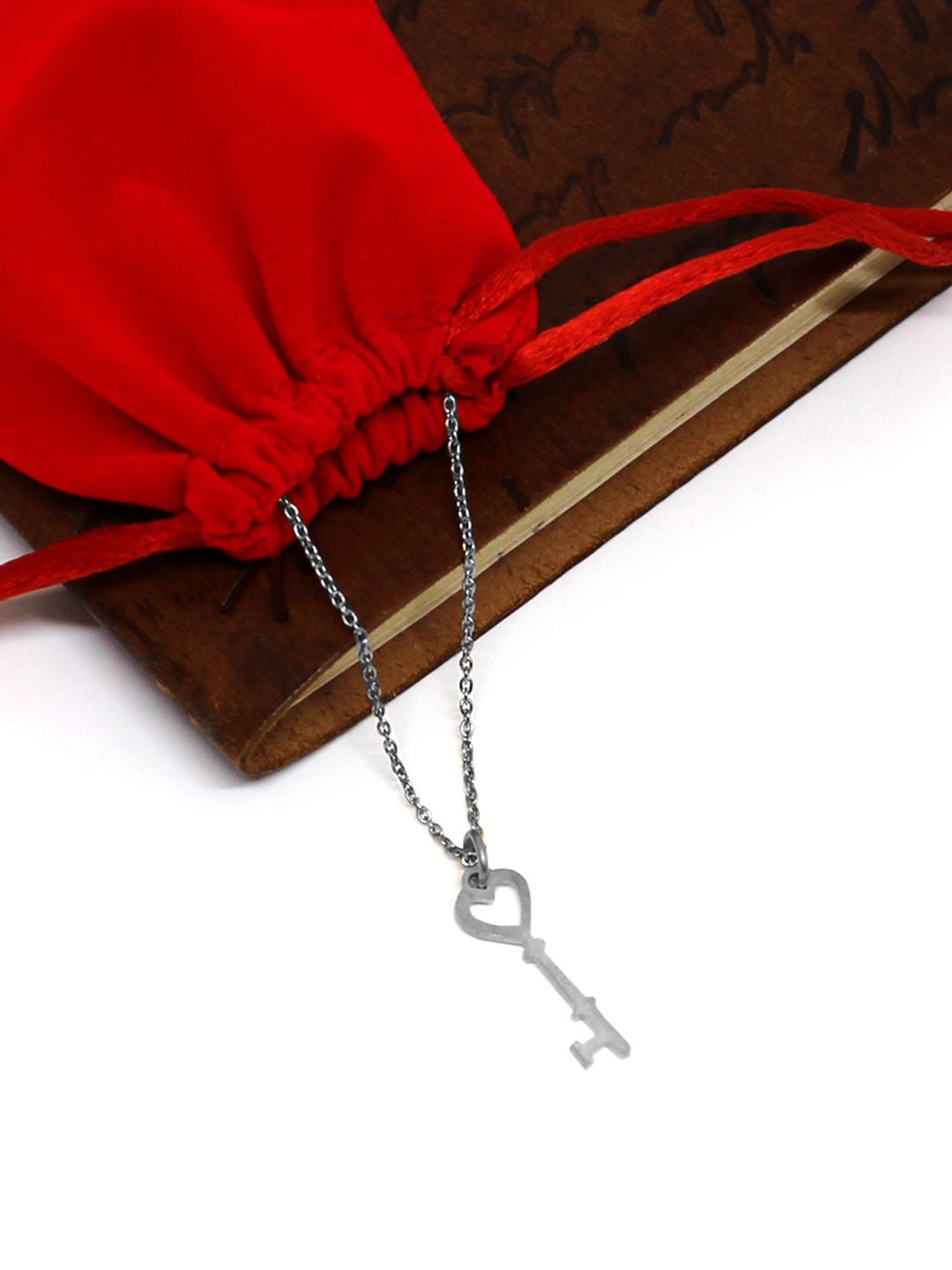 

Goldnera 925 Sterling Silver Love Key Pendant with Chain