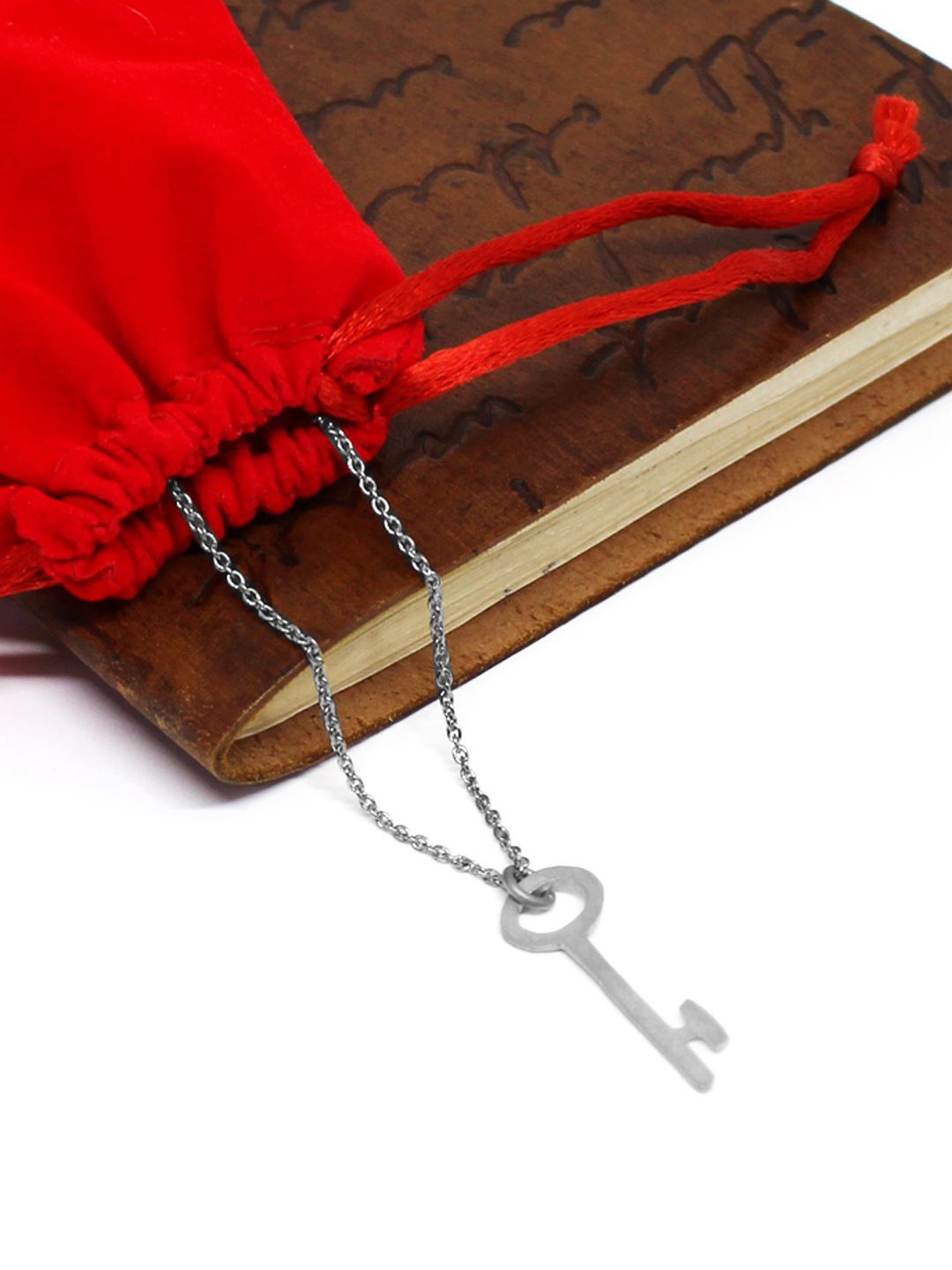 

Goldnera 925 Sterling Silver Love Key Pendant with Chain