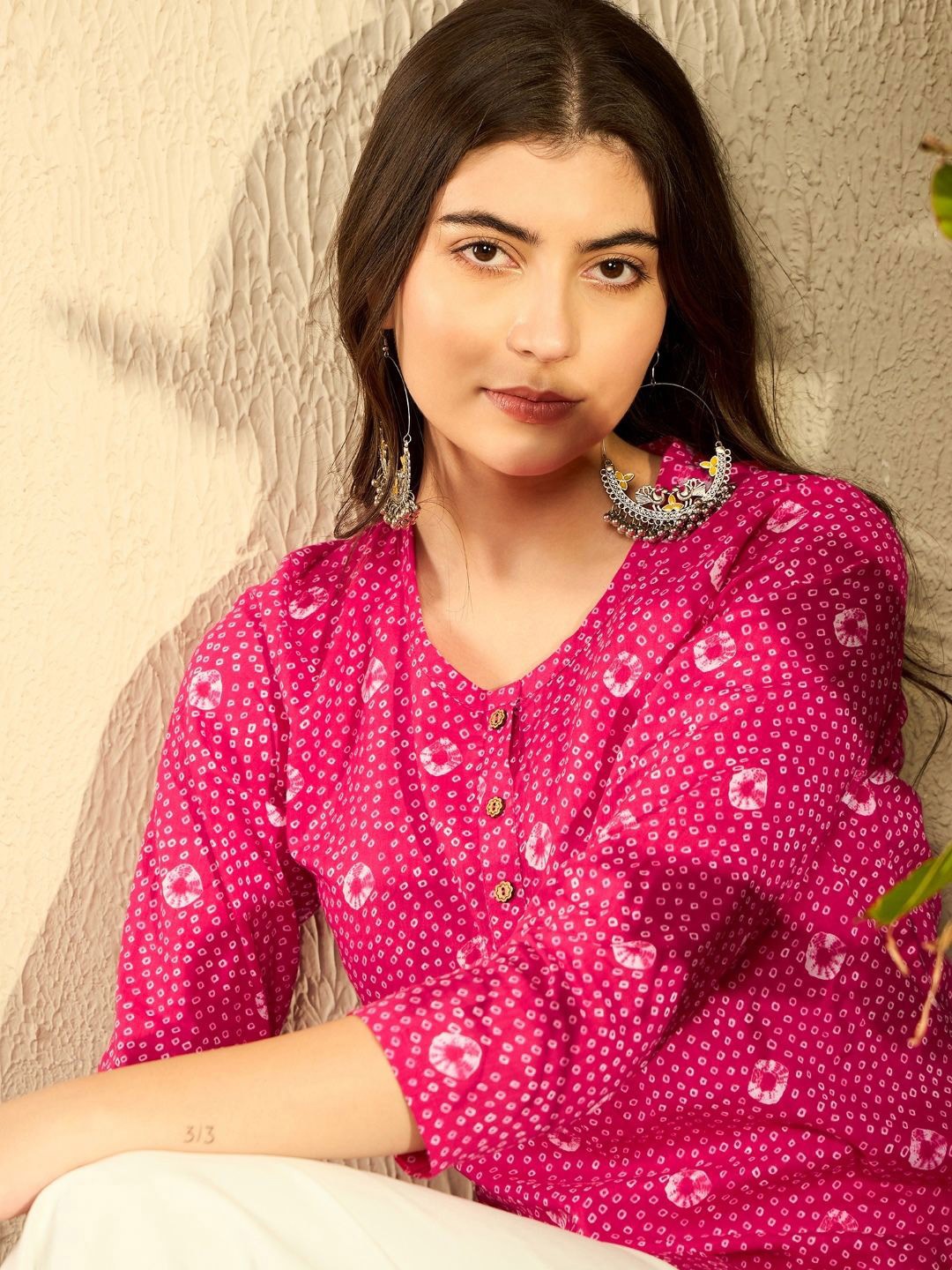 

KALINI Print Top, Pink